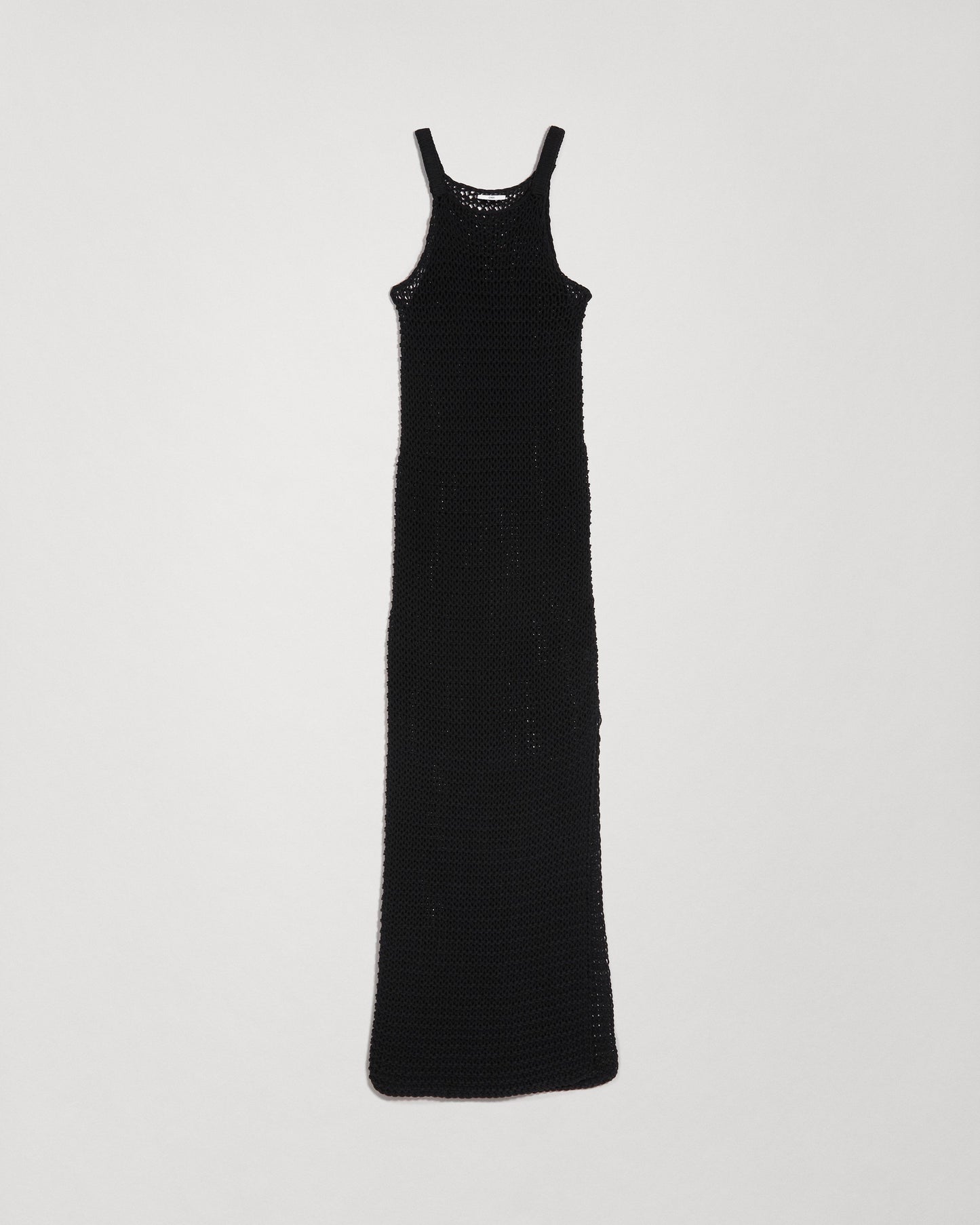 Macrame Maxi Dress - Black