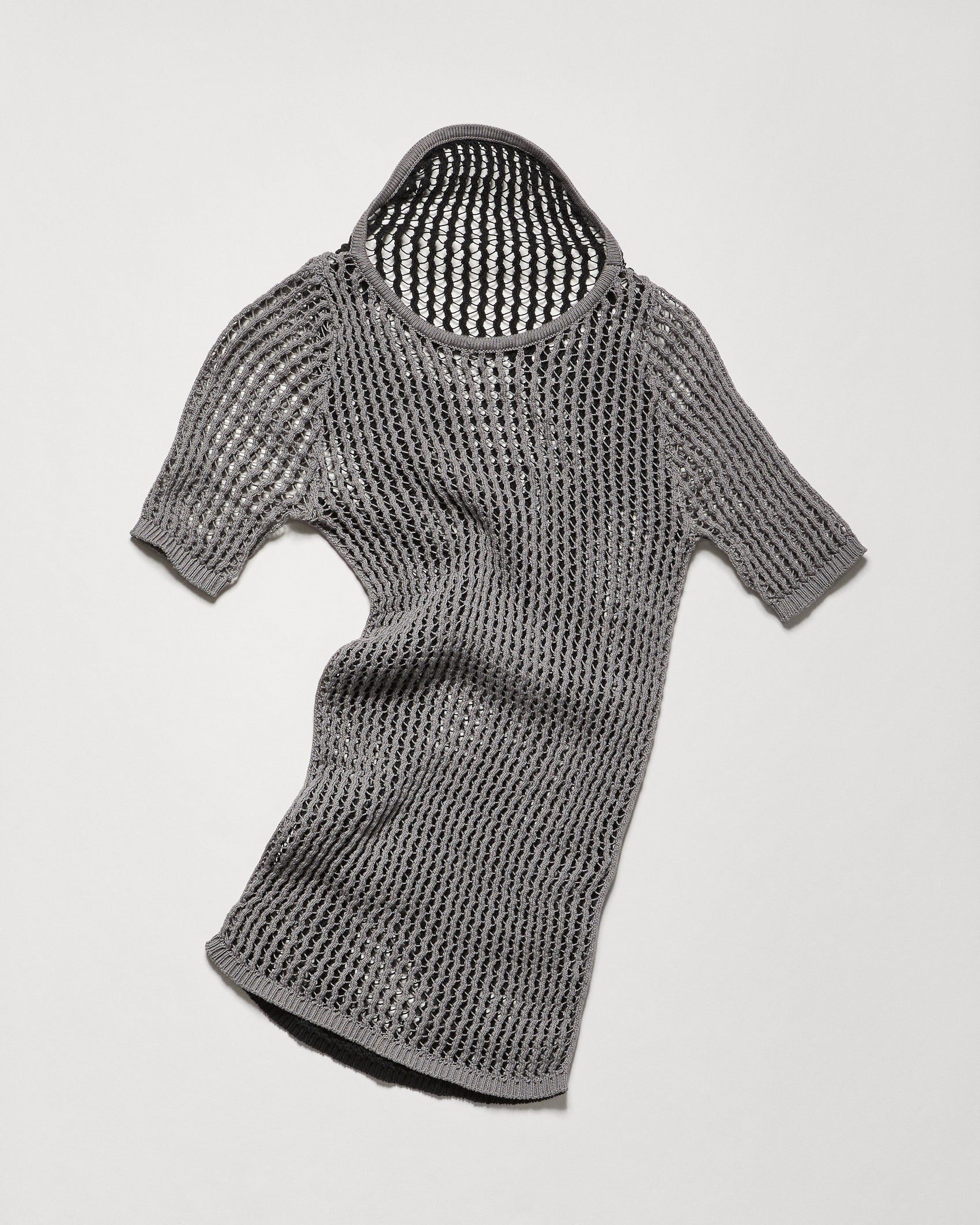 Knitted Trap Top - Black/Grey