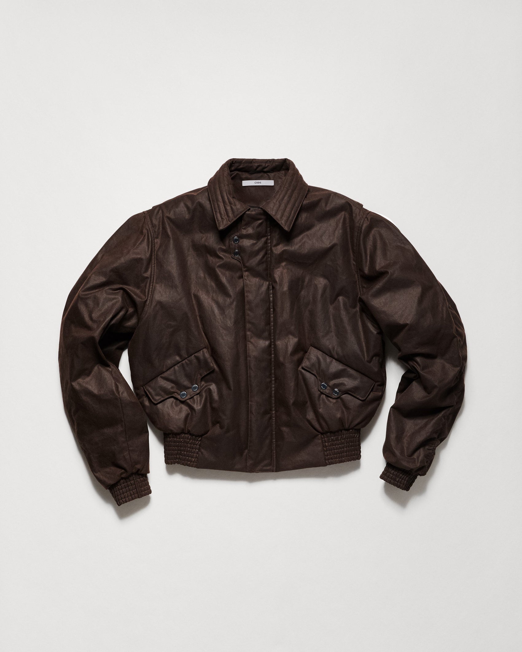 Waxed Bomber - Dark Brown