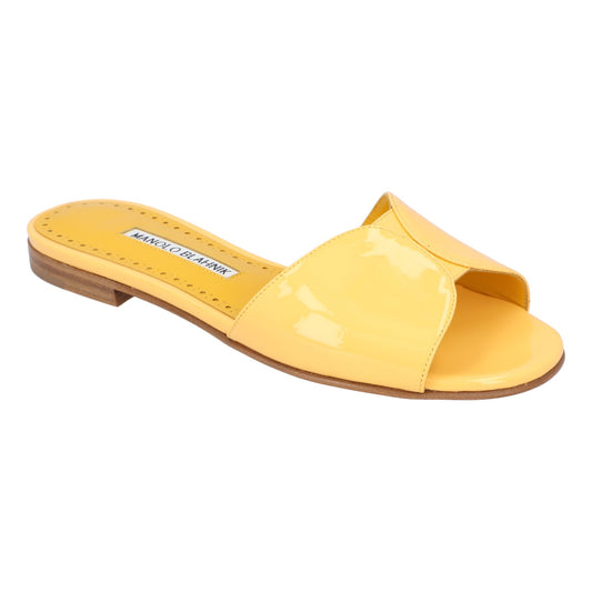 Manolo Blahnik Manolo Blahnik Houramu Flat Yellow