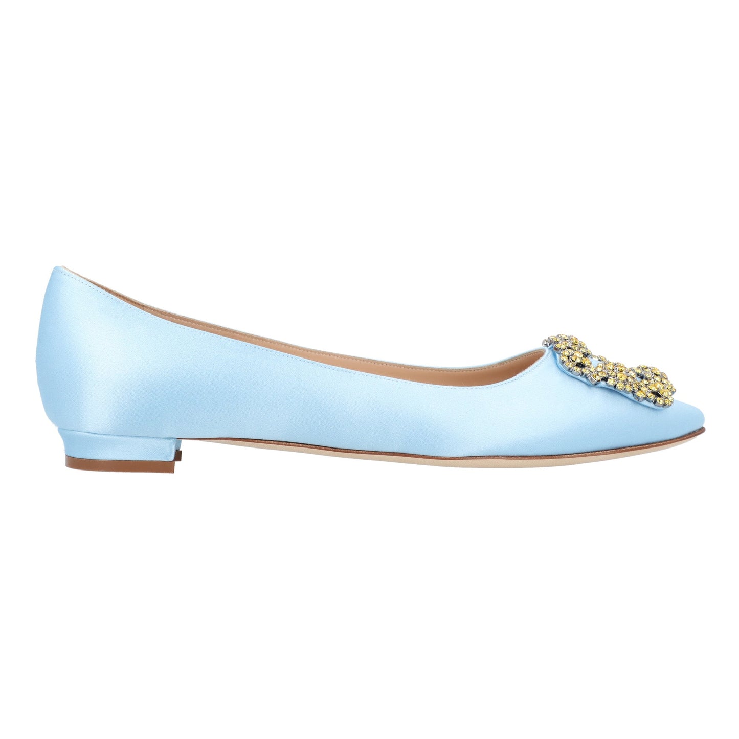 Manolo Blahnik Manolo Blahnik Hangisi Flat Blue