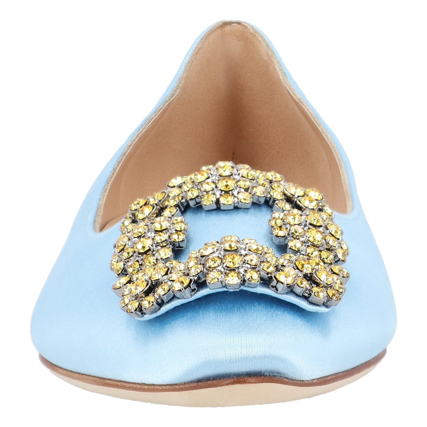 Manolo Blahnik Manolo Blahnik Hangisi Flat Blue