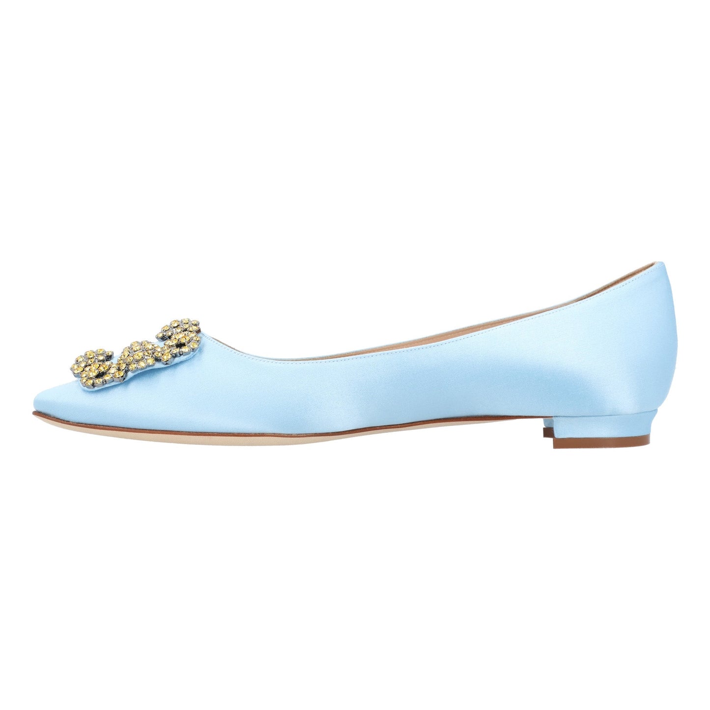 Manolo Blahnik Manolo Blahnik Hangisi Flat Blue