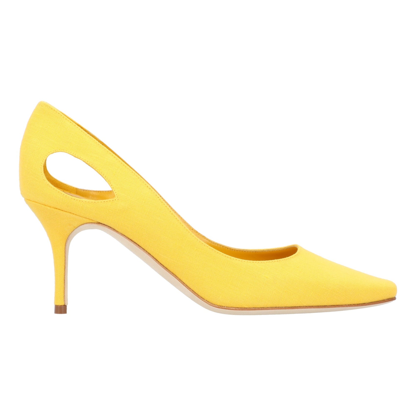 Manolo Blahnik Manolo Blahnik Toplaca 070 Pump Yellow