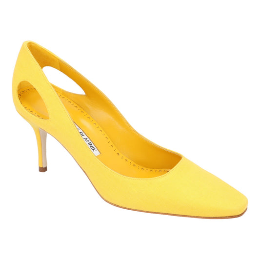 Manolo Blahnik Manolo Blahnik Toplaca 070 Pump Yellow