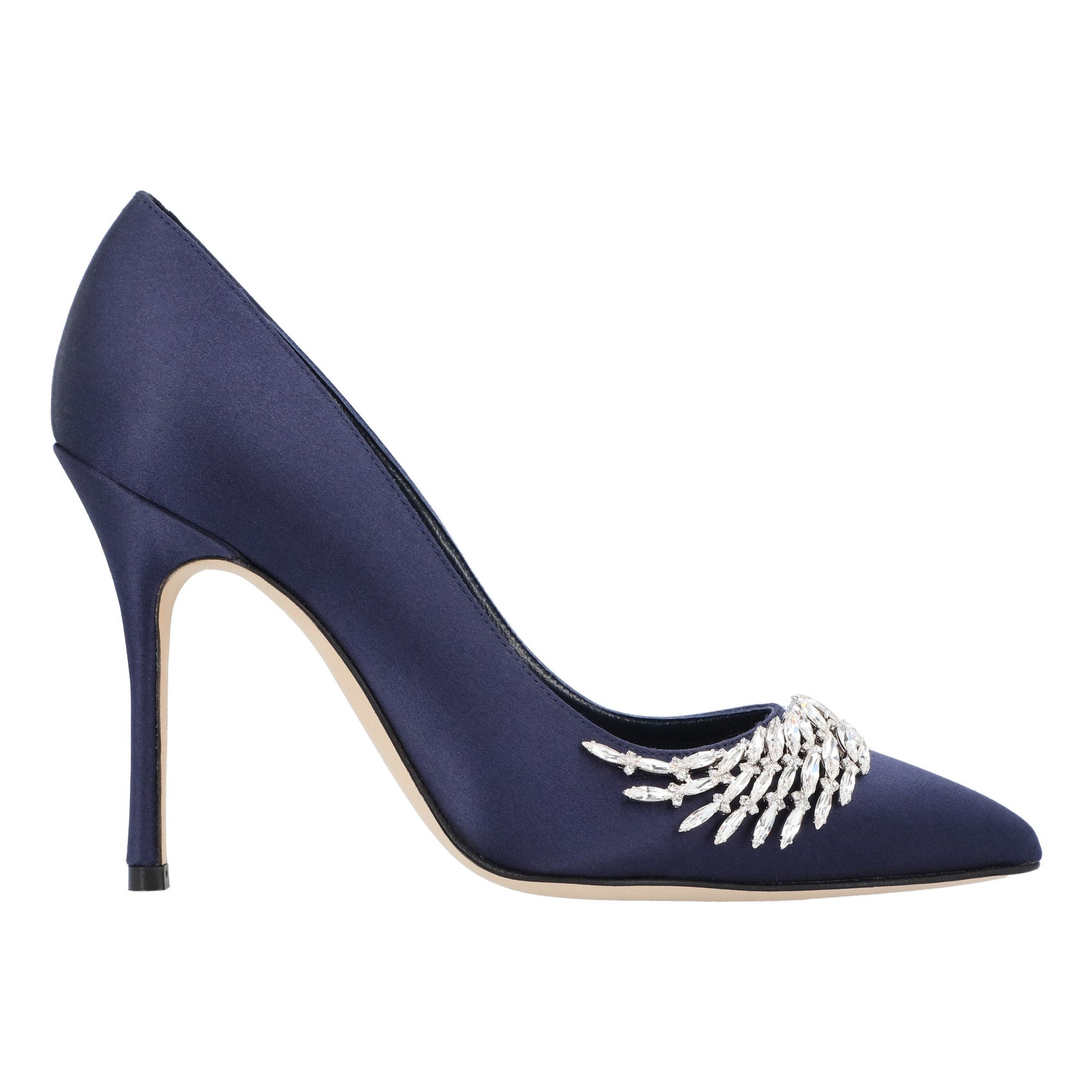 Manolo Blahnik Manolo Blahnik Pluma Fabio Satin 105 Pump Purple