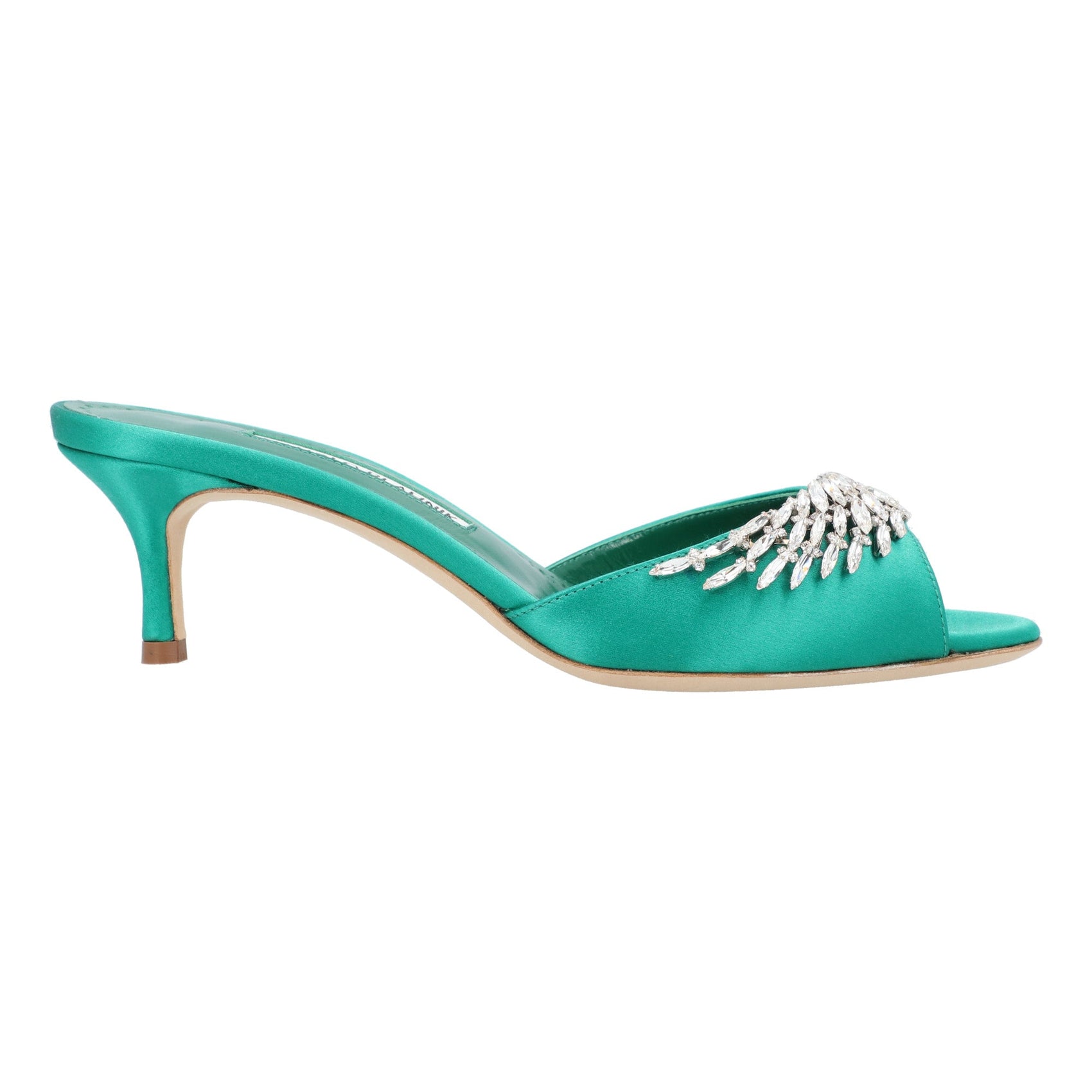 Manolo Blahnik Manolo Blahnik Lumada Fabio 050 Mule Green