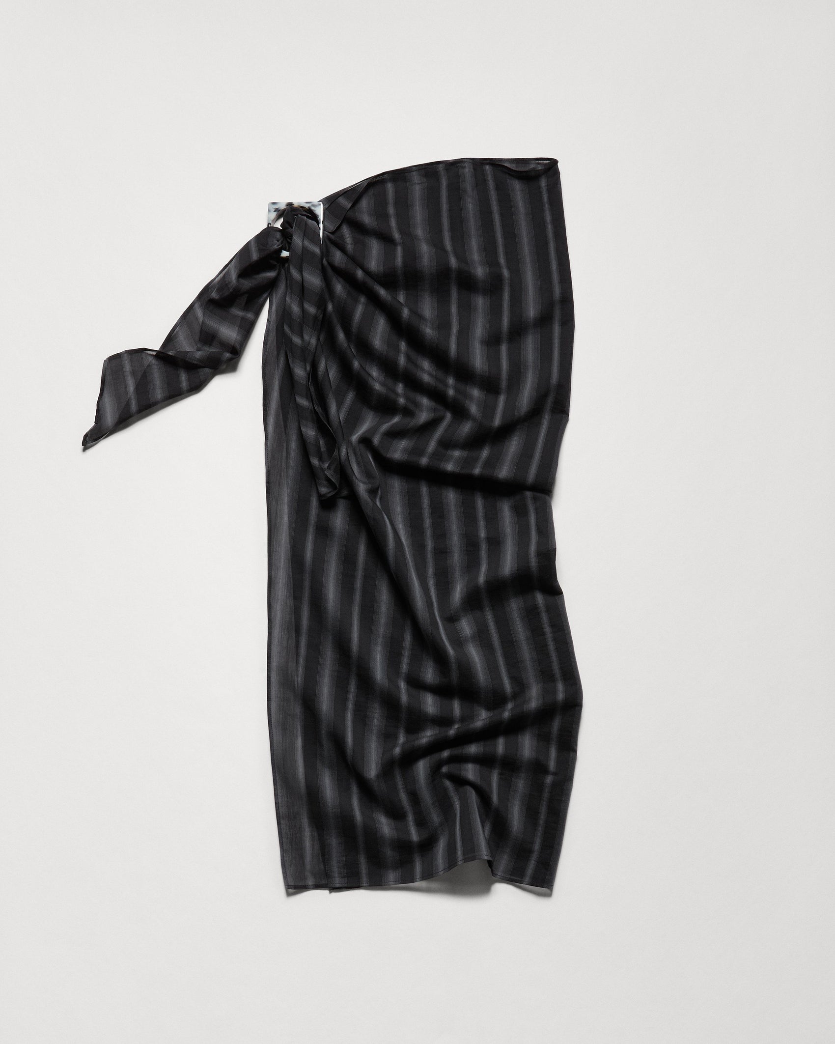 Becks Sarong Stripe - Black