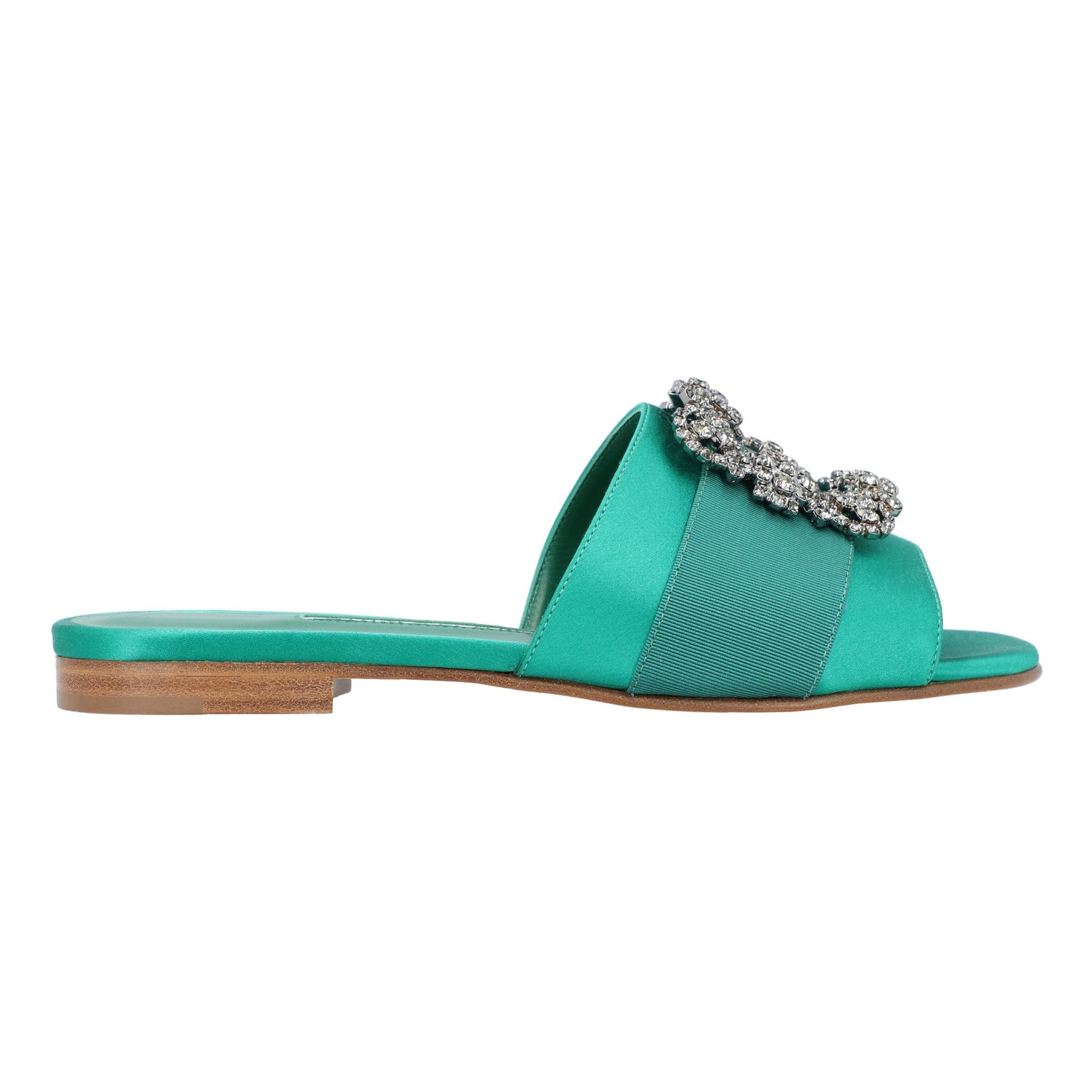 Manolo Blahnik Manolo Blahnik Martamod Flat Green