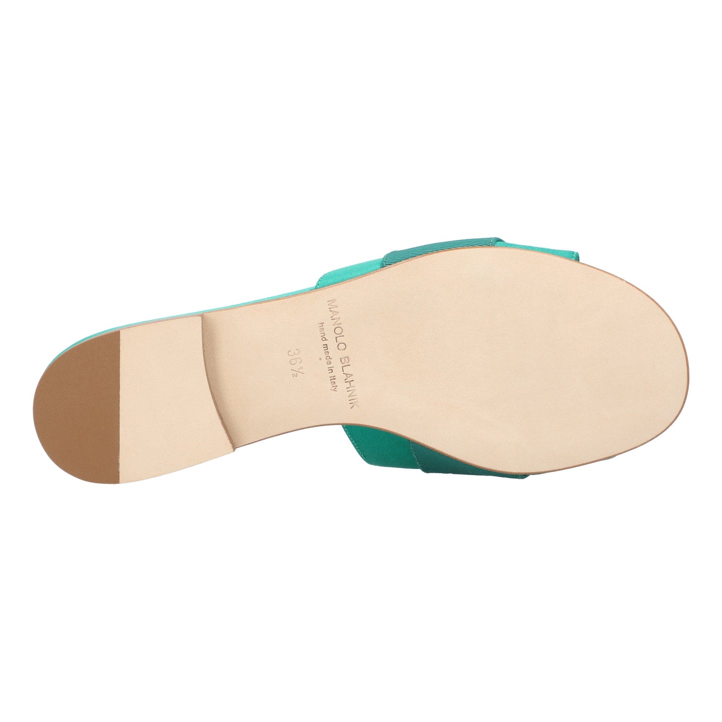 Manolo Blahnik Manolo Blahnik Martamod Flat Green