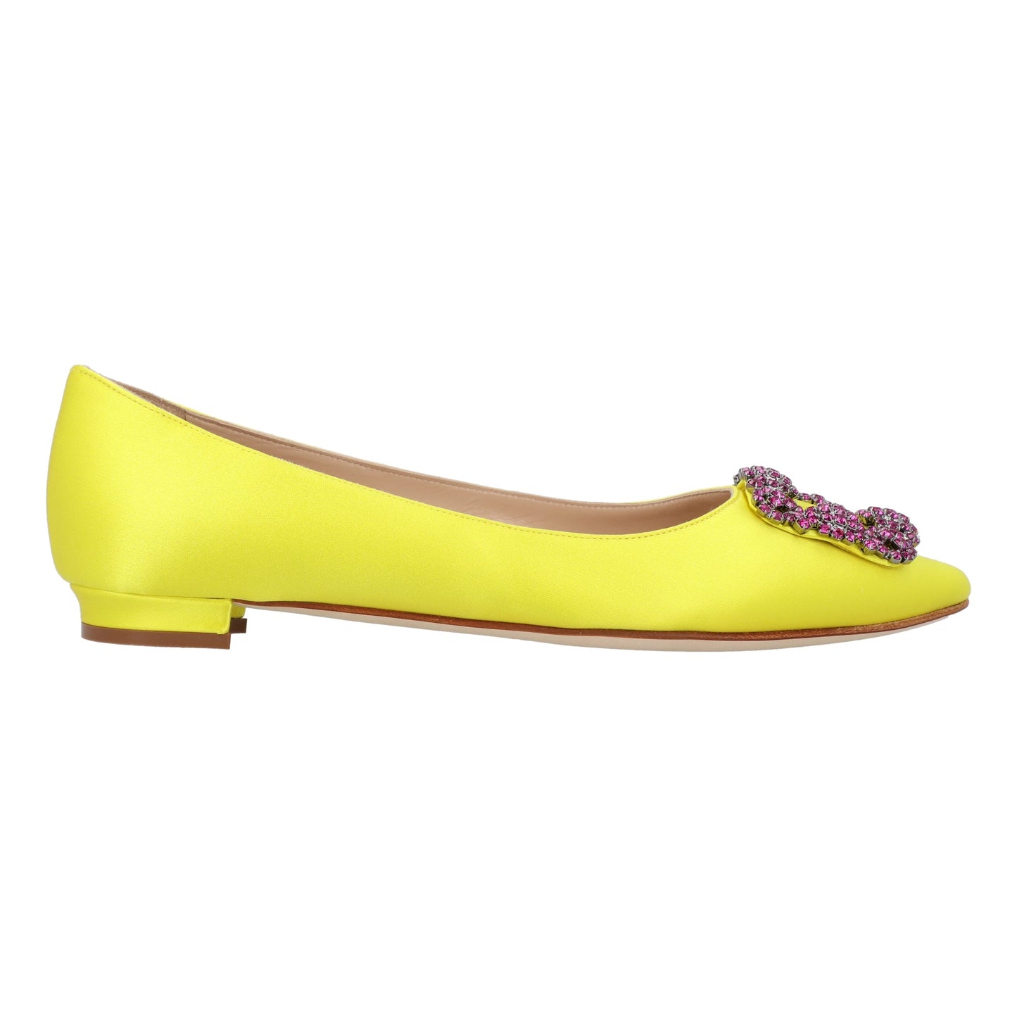 Manolo Blahnik Manolo Blahnik Hangisi Flat Yellow