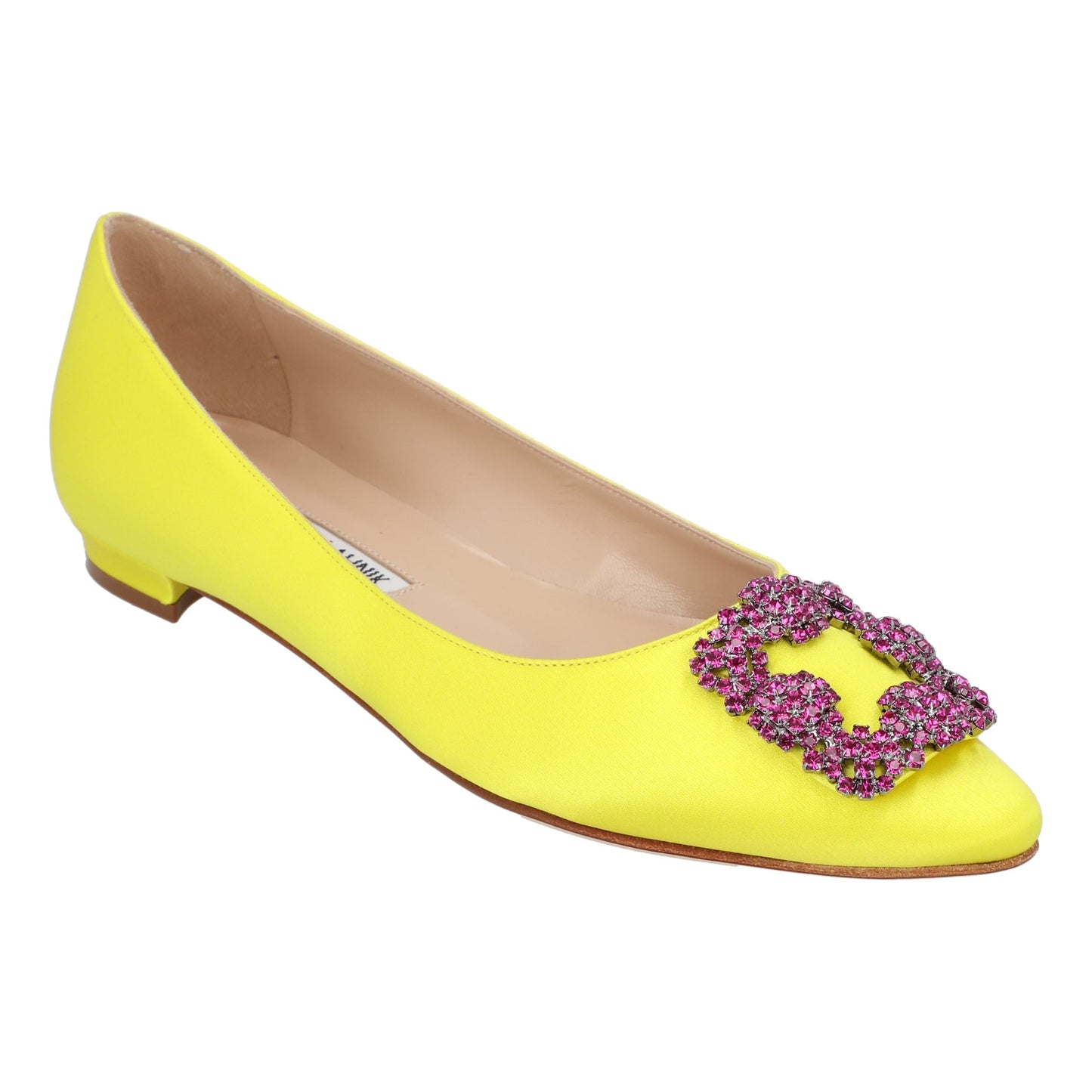 Manolo Blahnik Manolo Blahnik Hangisi Flat Yellow