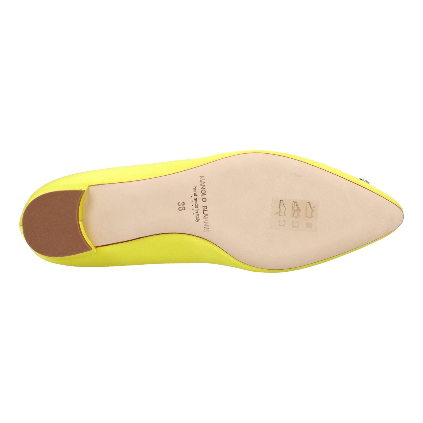 Manolo Blahnik Manolo Blahnik Hangisi Flat Yellow