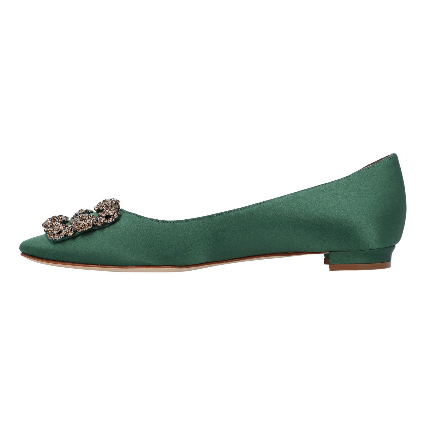 Manolo Blahnik Manolo Blahnik Hangisi Flat  Green