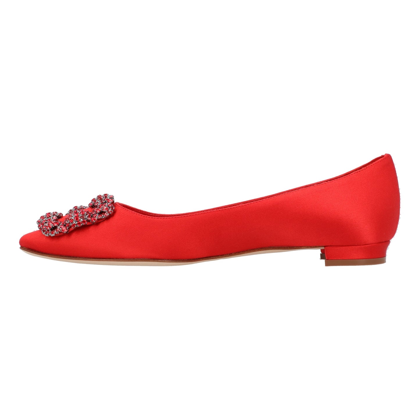 Manolo Blahnik Manolo Blahnik Hangisi Flat Red