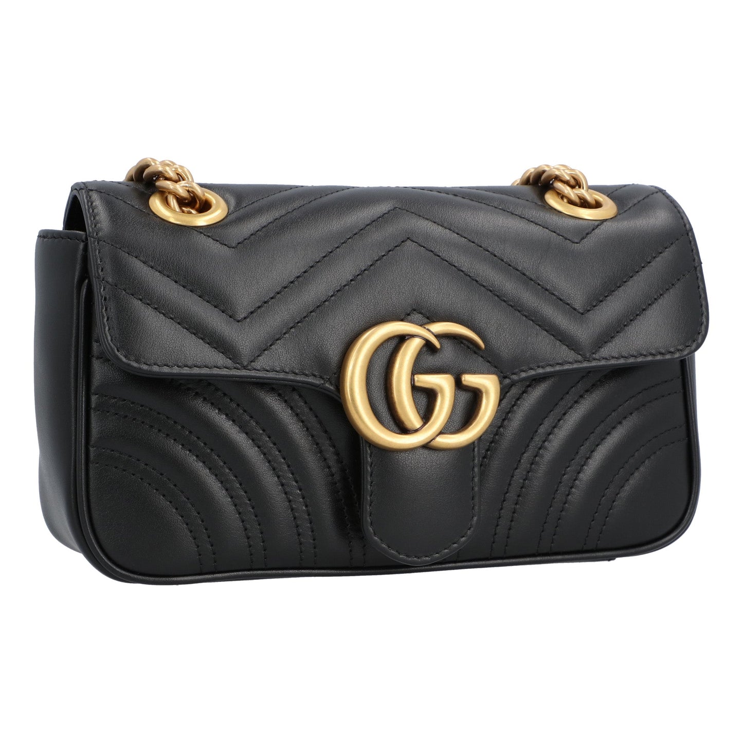 Gucci Gucci Gg Marmont Matelassé Mini Bag Black Black