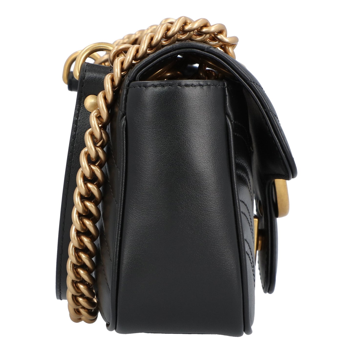 Gucci Gucci Gg Marmont Matelassé Mini Bag Black Black