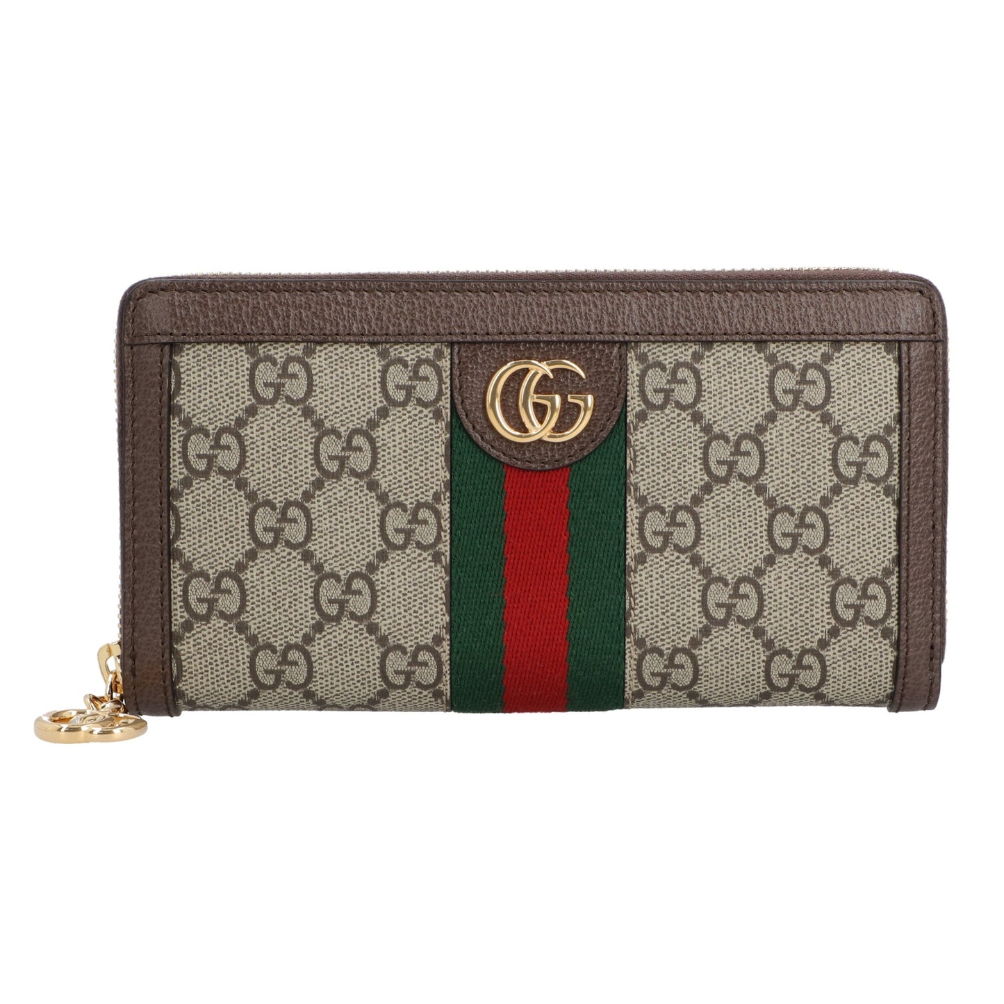 Gucci Gucci Ophidia Gg Zip Around Wallet Beige