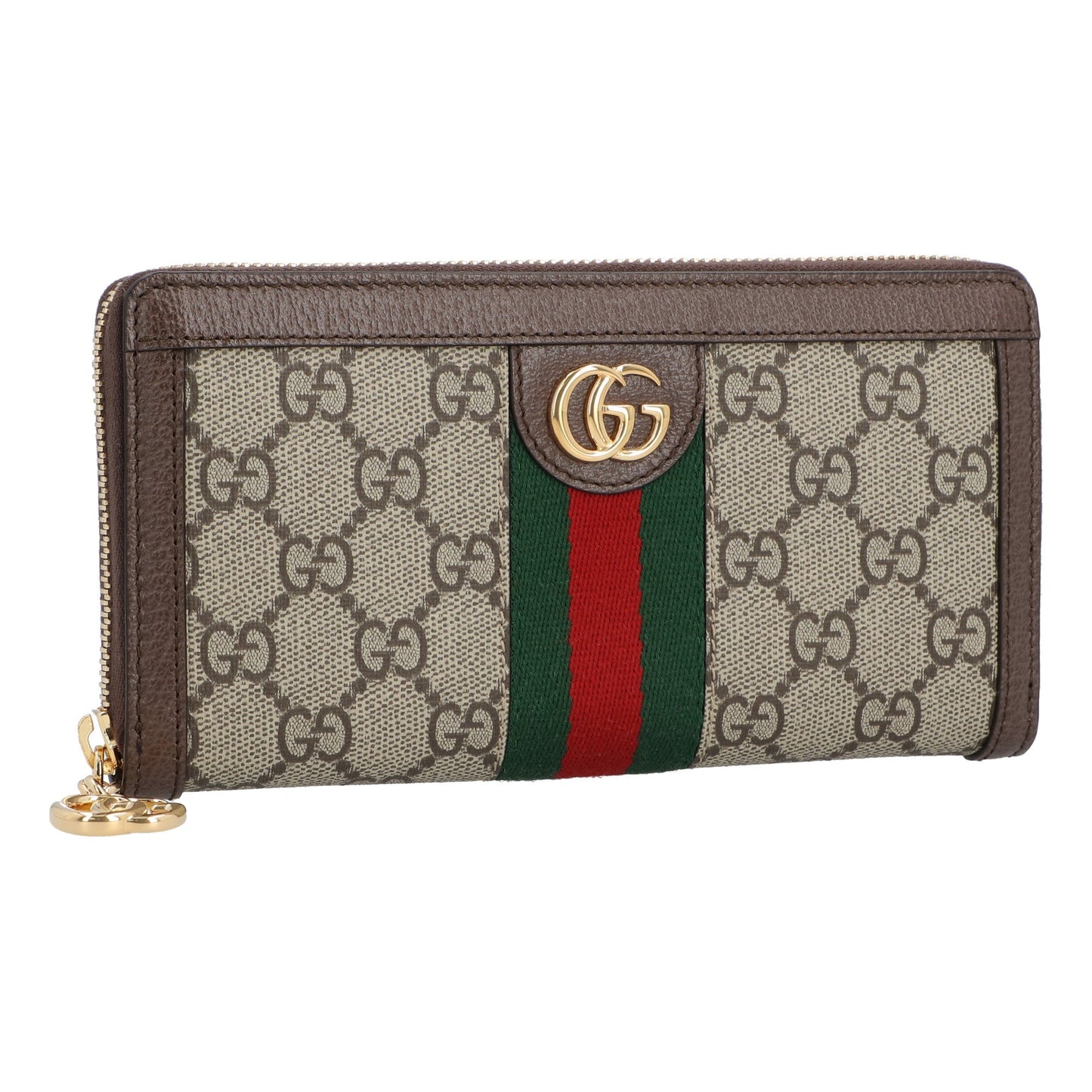 Gucci Gucci Ophidia Gg Zip Around Wallet Beige