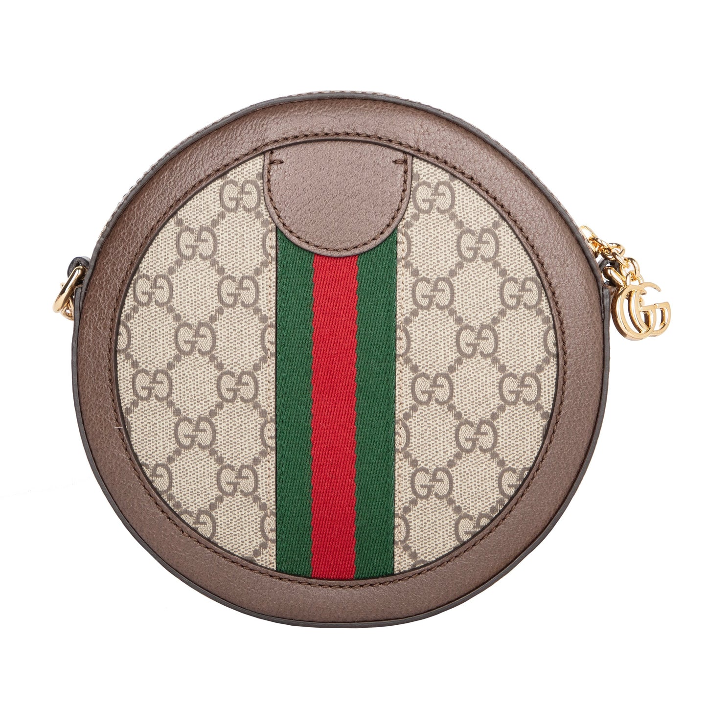 Gucci Gucci Ophidia Mini Gg Round Shoulder Bag Brown