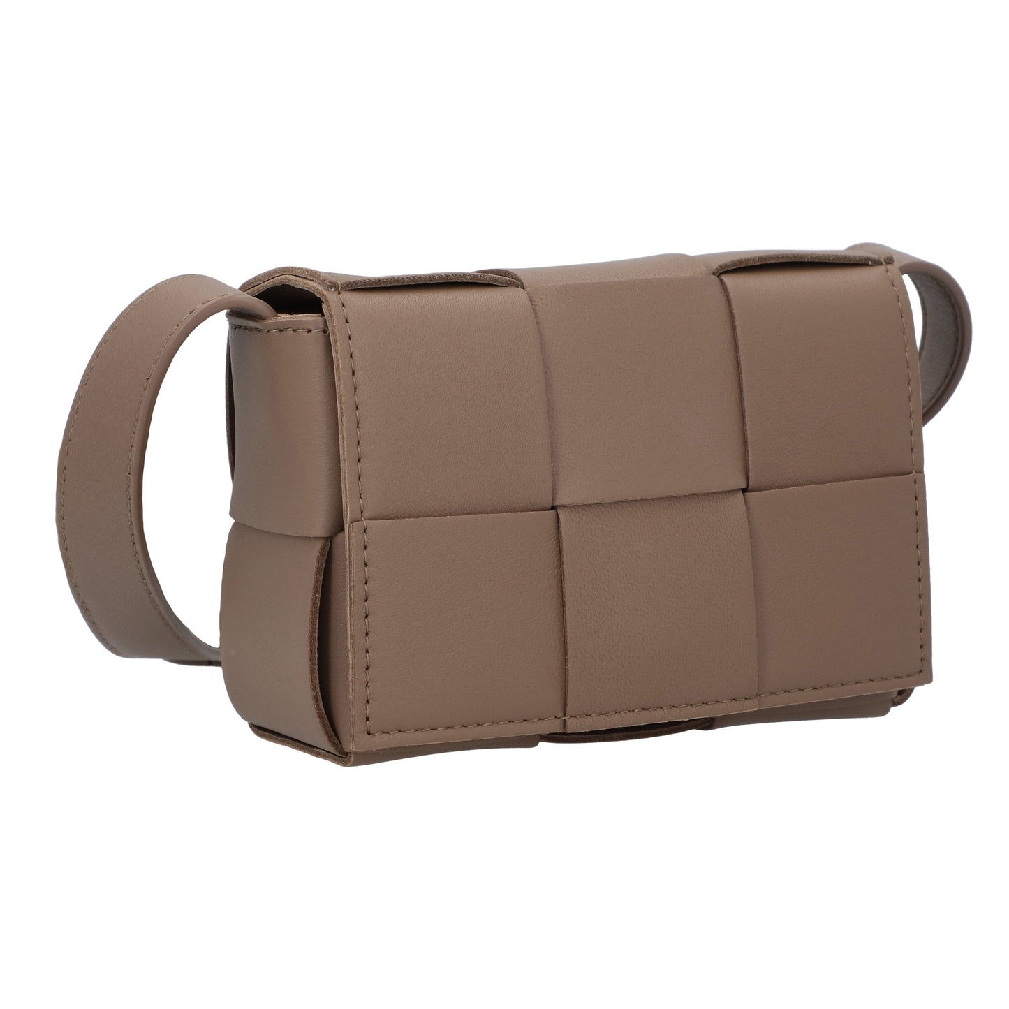 Bottega Veneta Bottega Veneta Taupe Cassette Candy cross-body bag