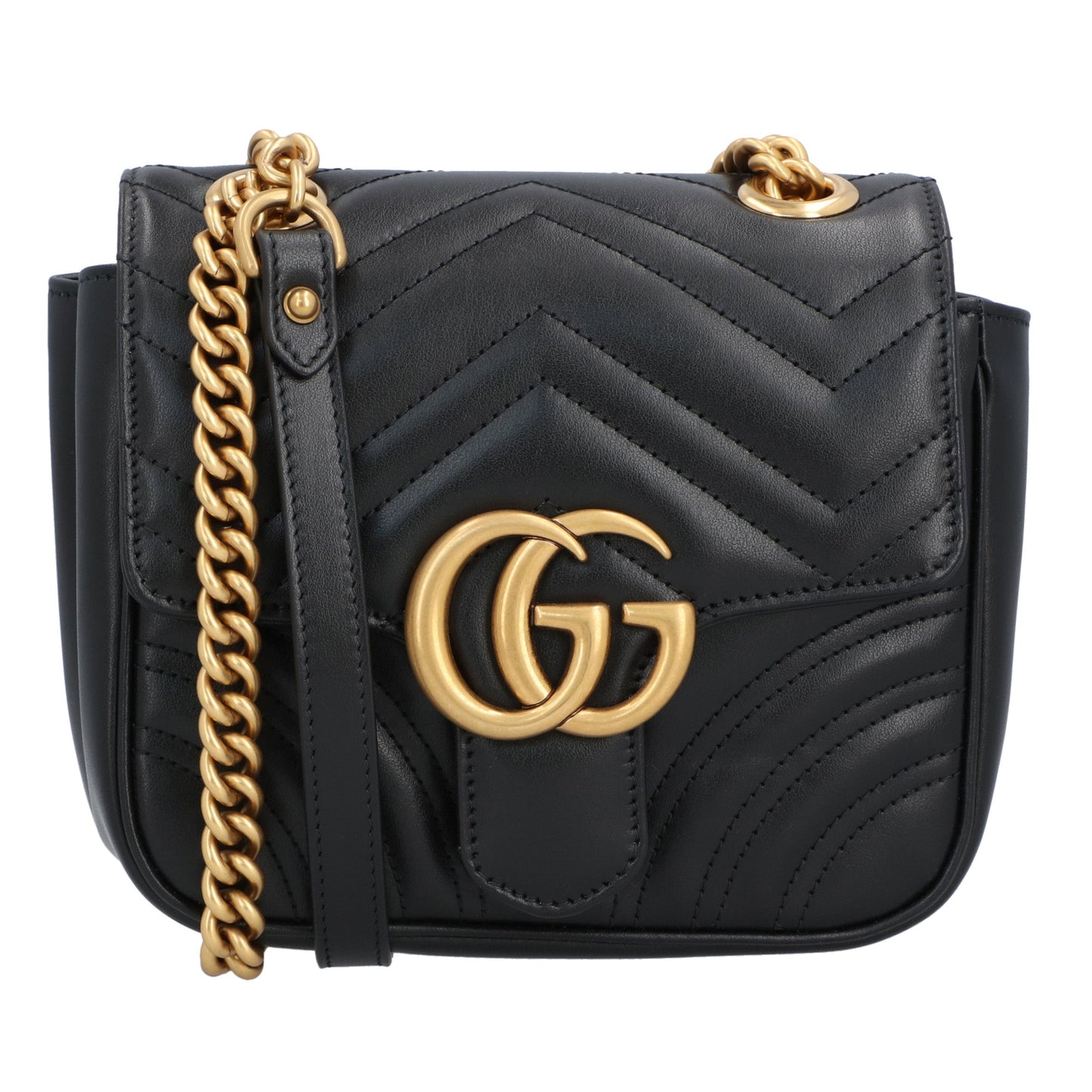 Gucci Gucci Gg Marmont Mini Shoulder Bag Black Black