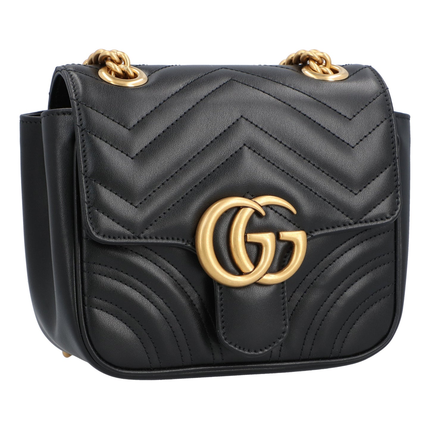 Gucci Gucci Gg Marmont Mini Shoulder Bag Black Black