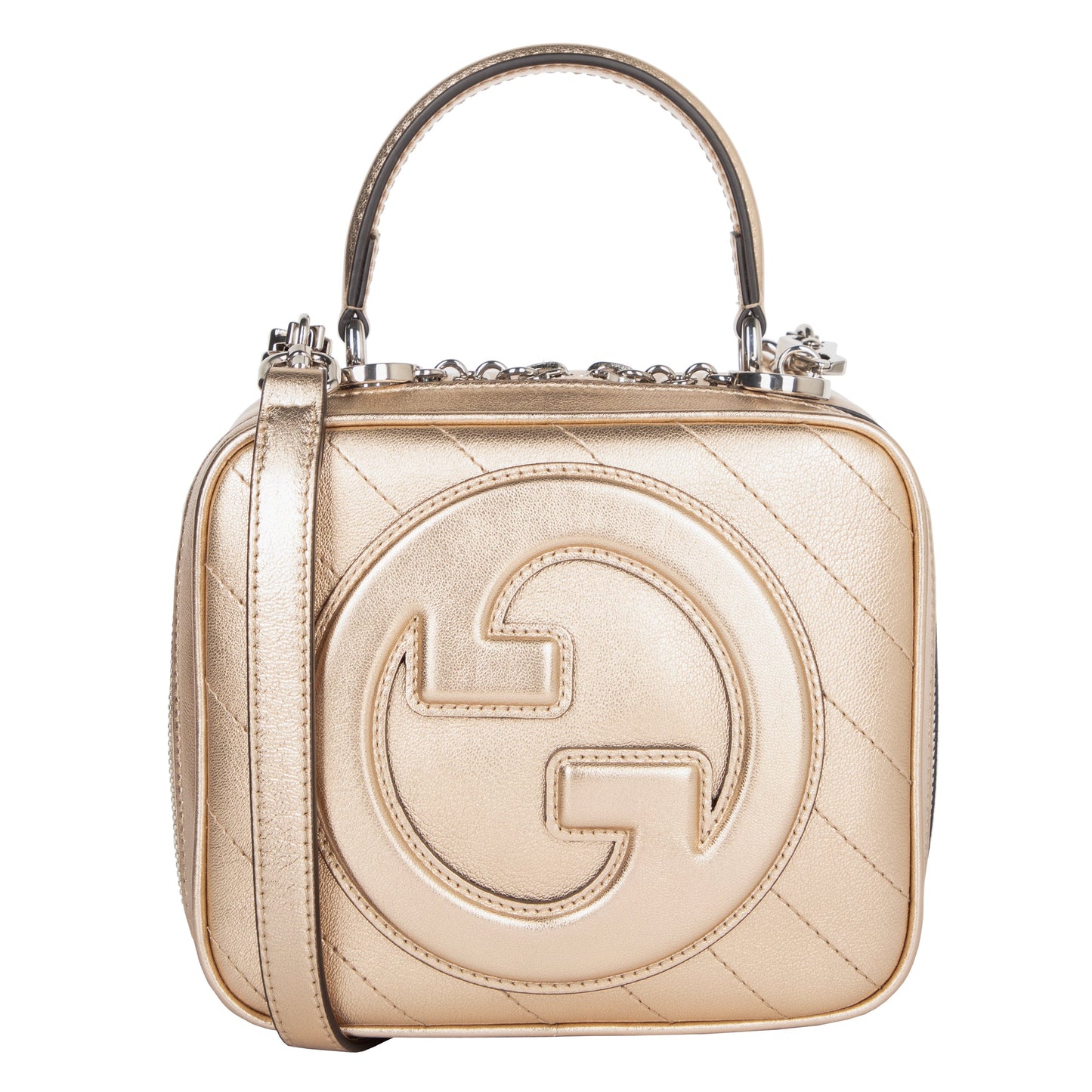 Gucci Gucci Blondie Small Top Handle Bag Gold