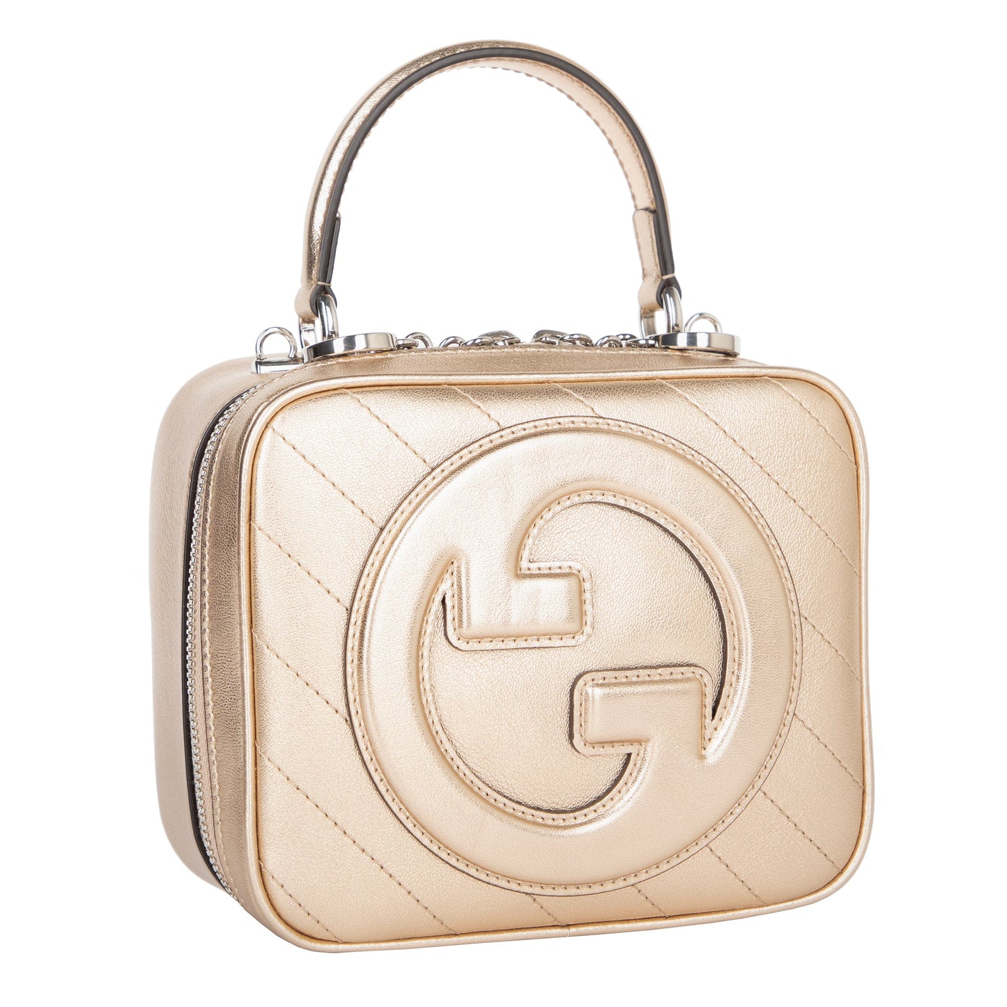 Gucci Gucci Blondie Small Top Handle Bag Gold