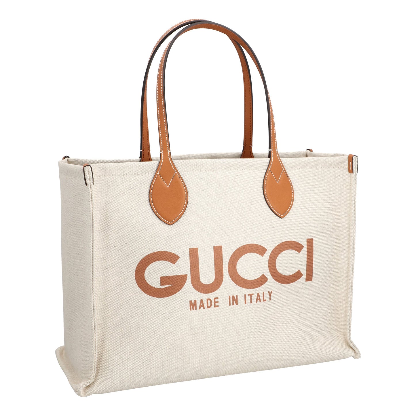 Gucci Gucci Tote Bag With Gucci Print Beige Beige