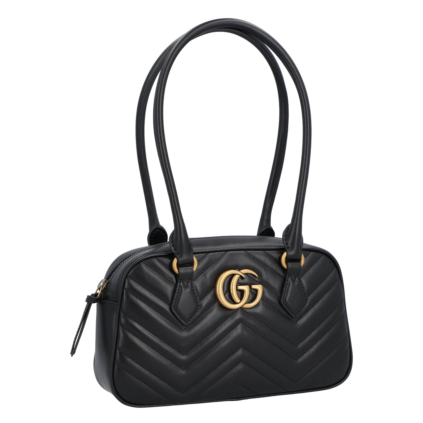 Gucci Gucci Gg Marmont Small Top Handle Bag Black