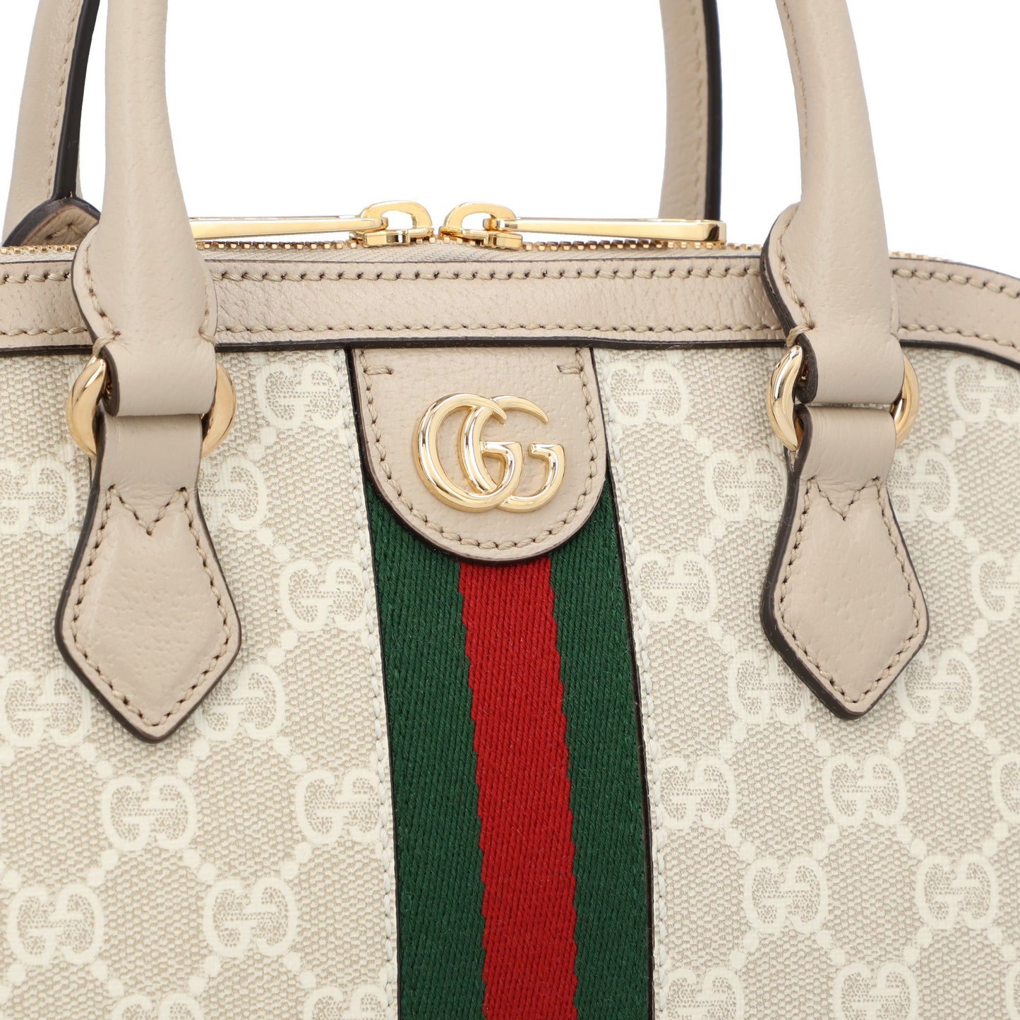 Gucci Gucci Ophidia Small Top Handle Bag Beige