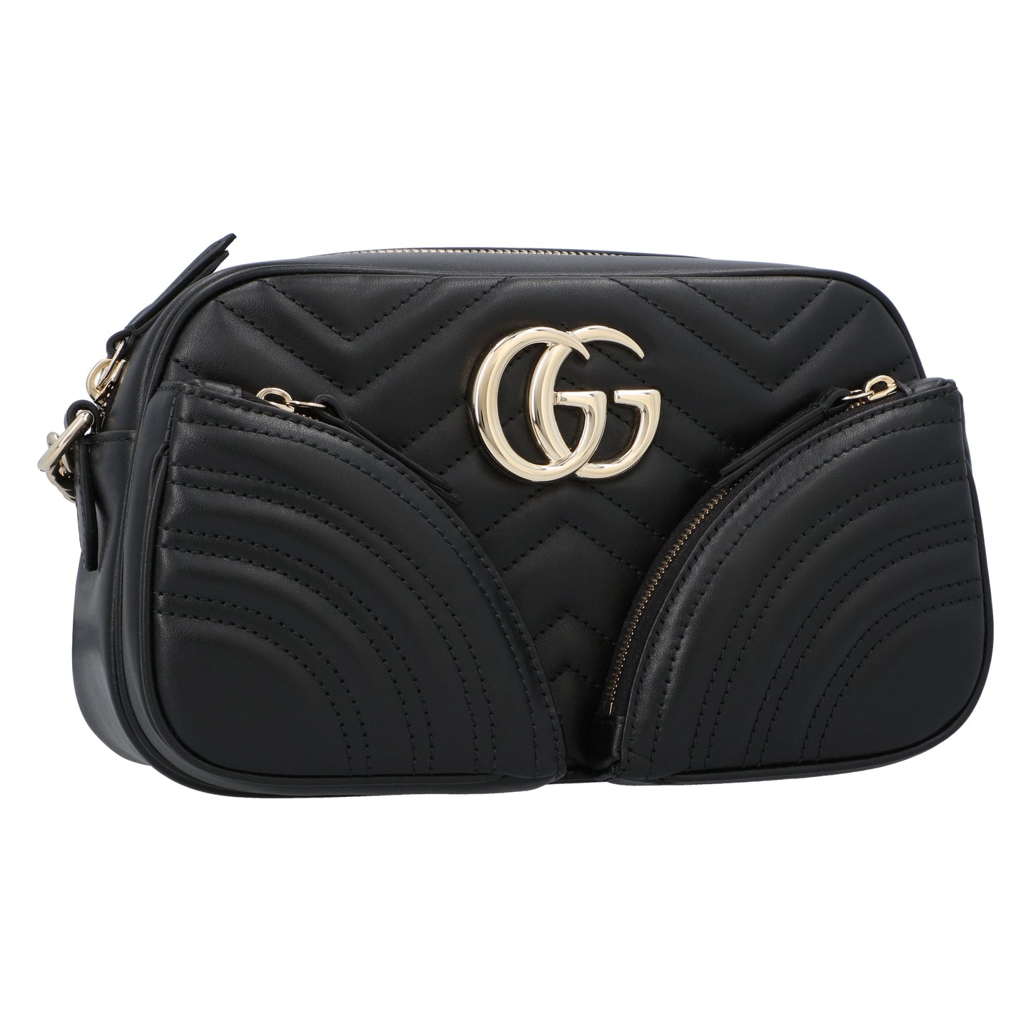 Gucci Gucci Gg Marmont Small Shoulder Bag Black