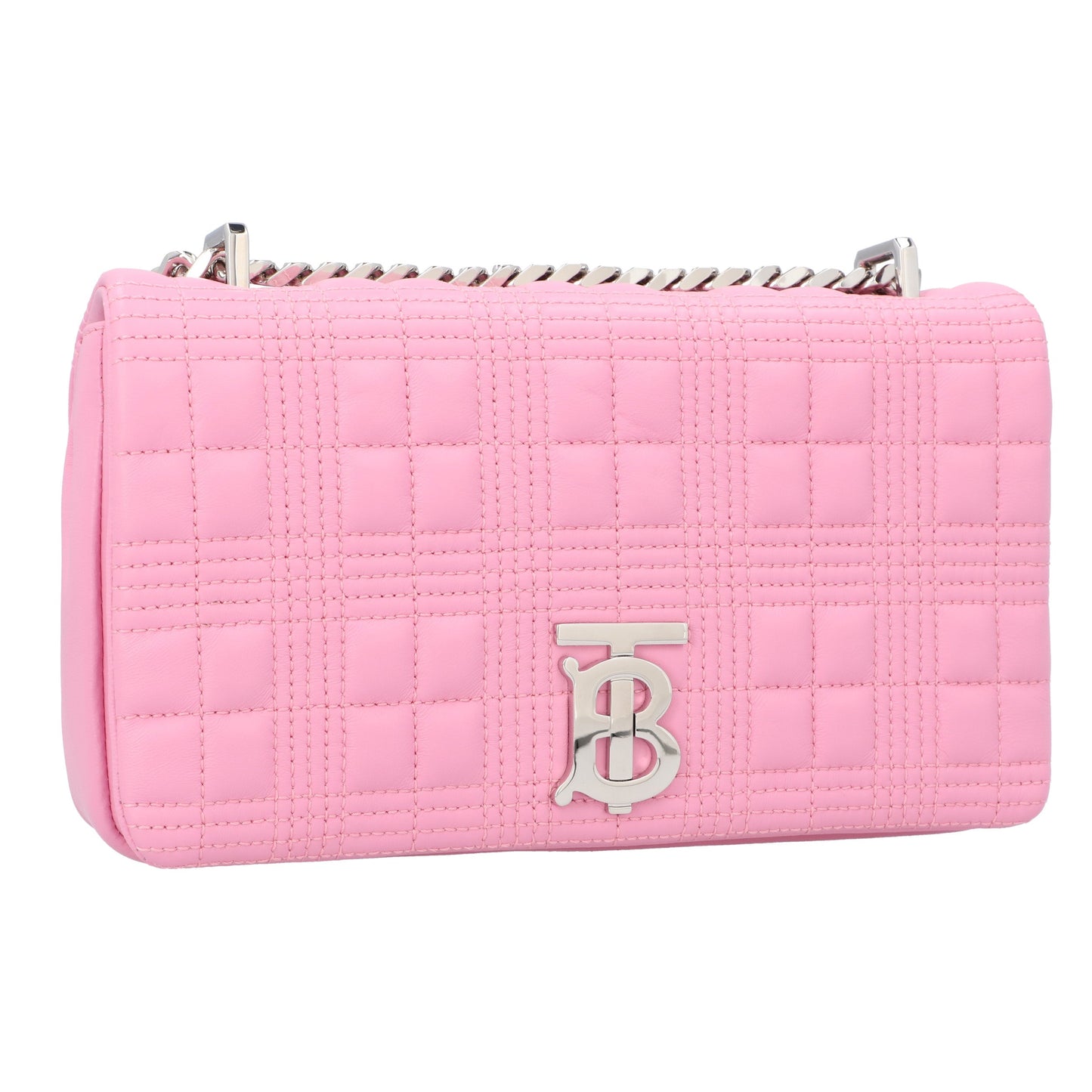 Burberry Burberry Small Lola Quilted Leather Shoulder Bag In Primrose Pink