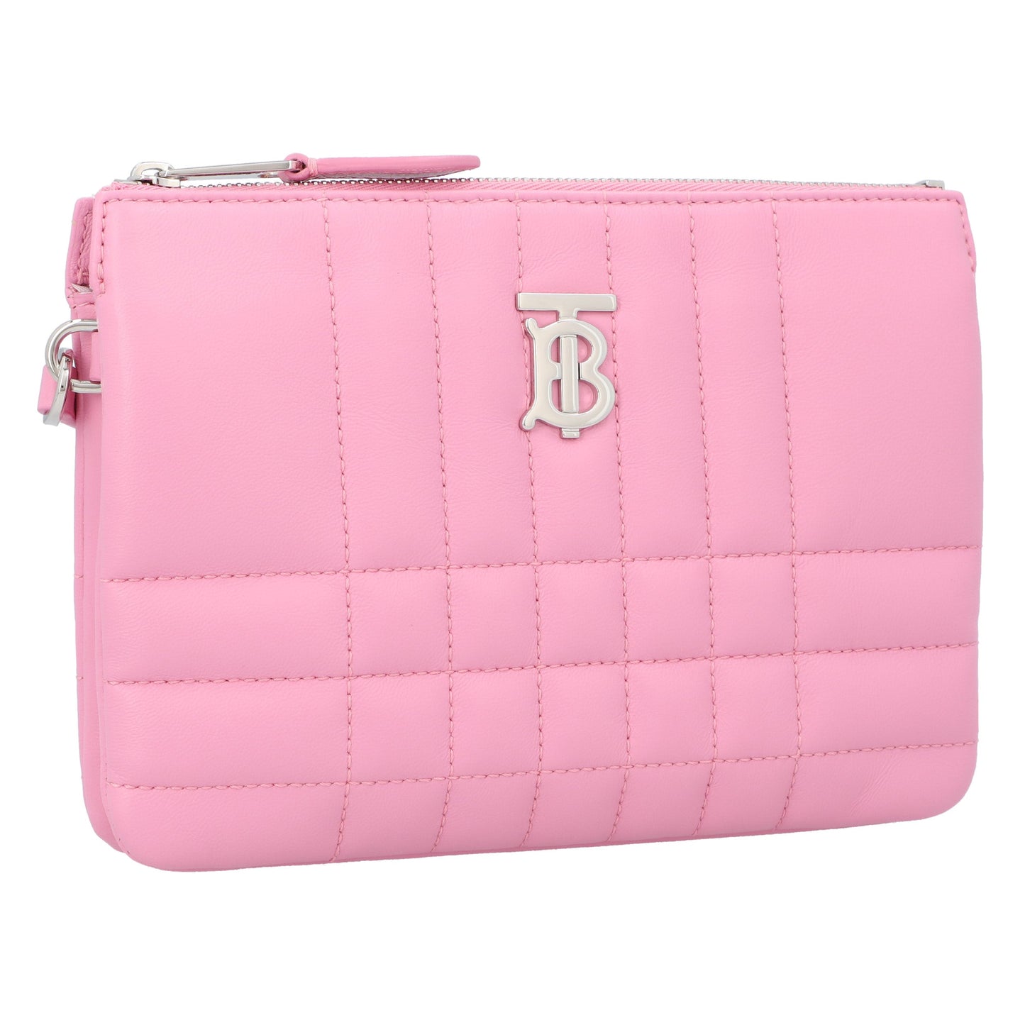 Burberry Burberry Primrose Pink Quilted Leather Lola Pouch Bag