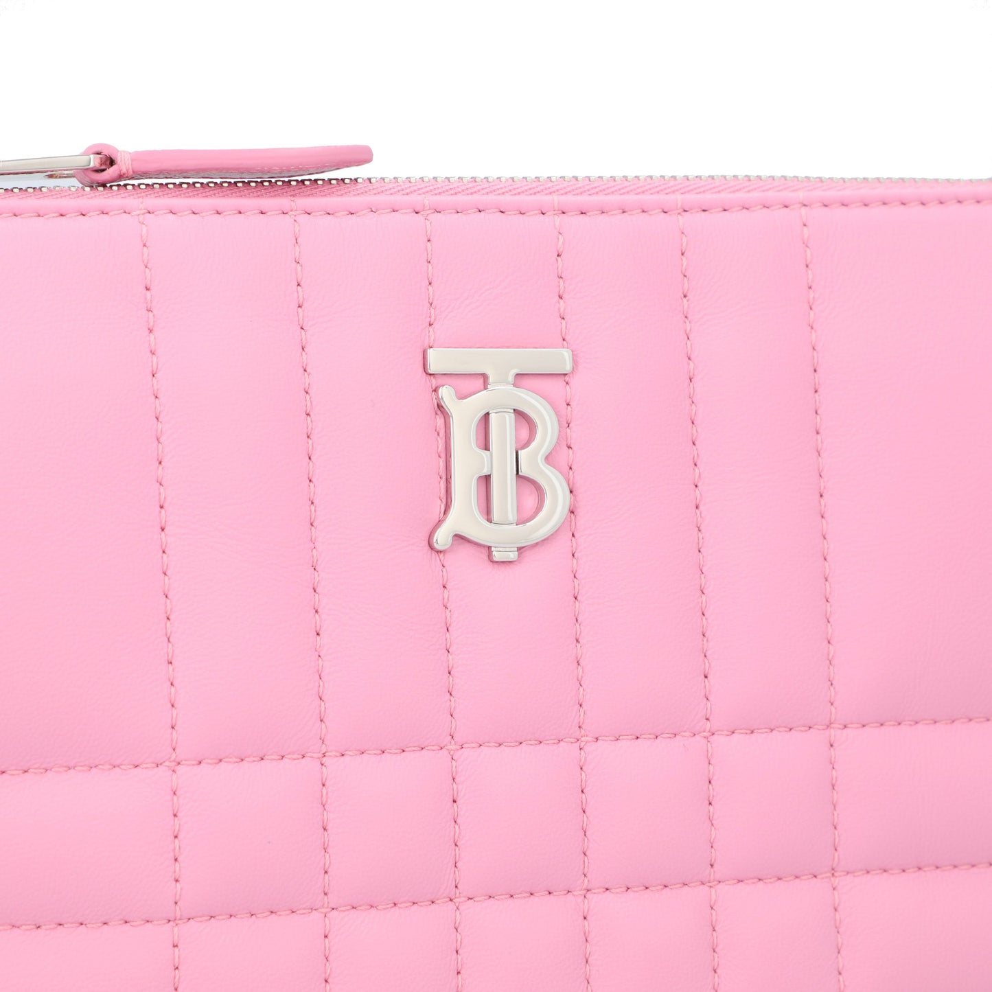 Burberry Burberry Primrose Pink Quilted Leather Lola Pouch Bag