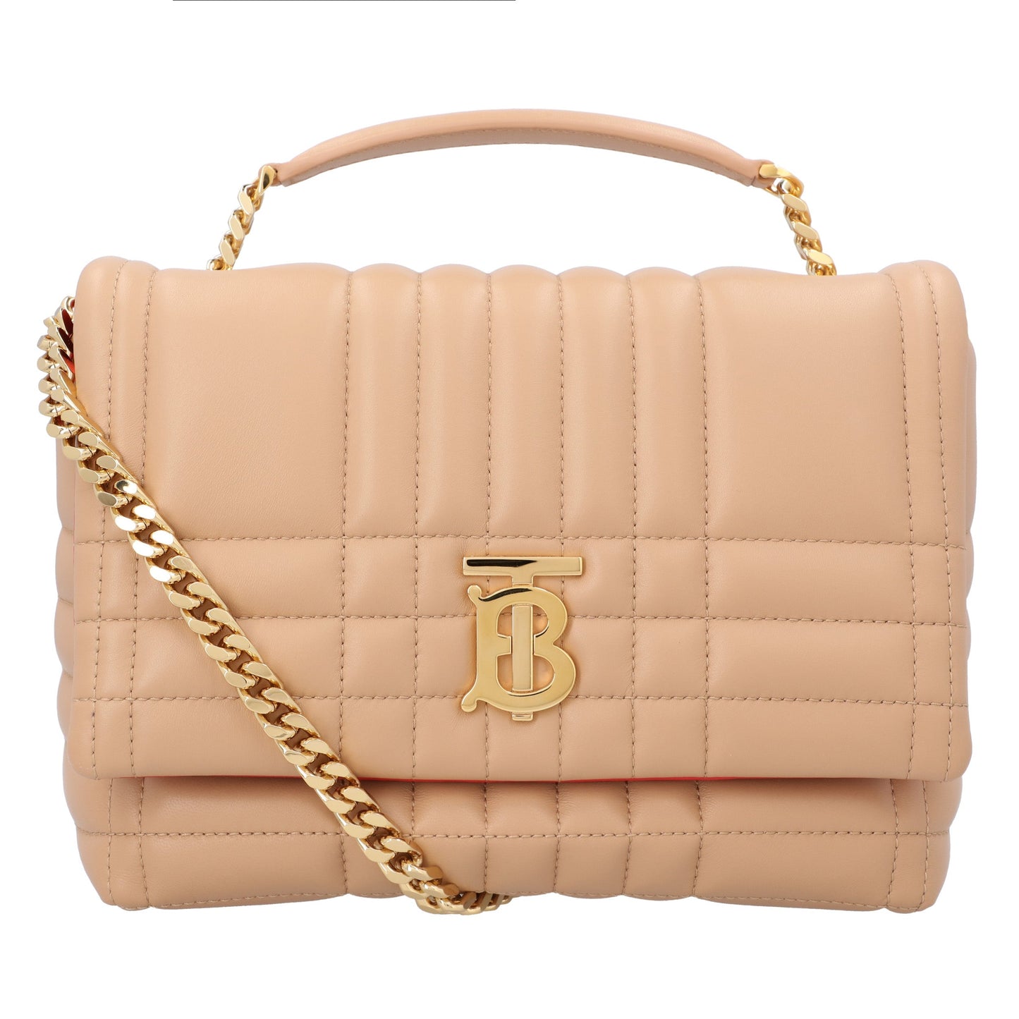 Burberry Burberry Quilted Lambskin Lola Bag Small Pink