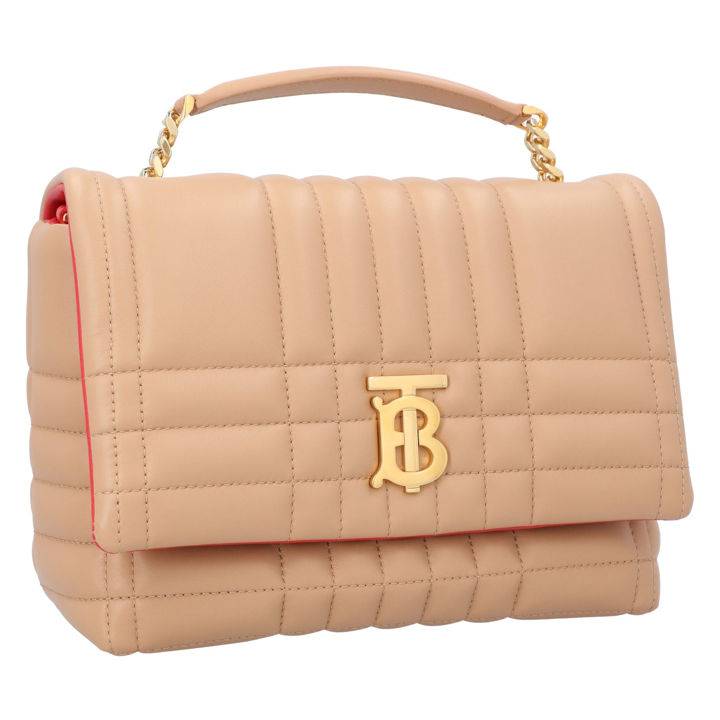 Burberry Burberry Quilted Lambskin Lola Bag Small Pink