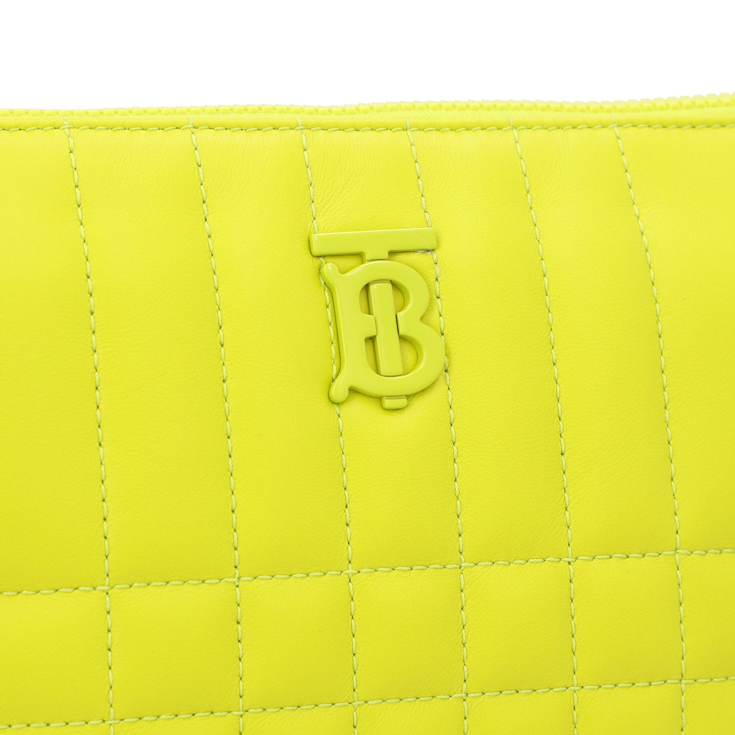 Burberry Burberry Lola Quilted Twin Pouch Vivid Lime Yellow