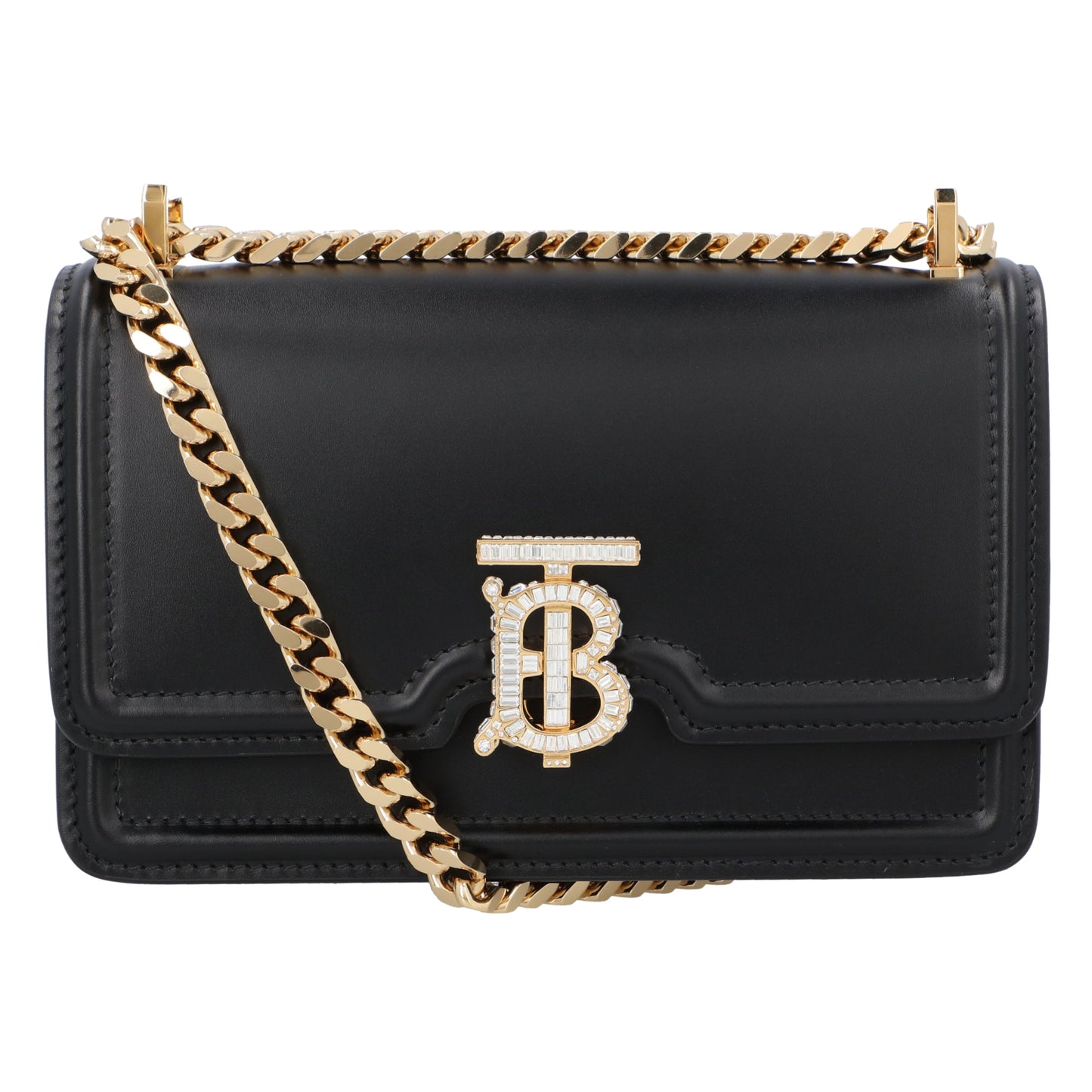 Burberry Burberry TB Embellished Foldover Shoulder Bag