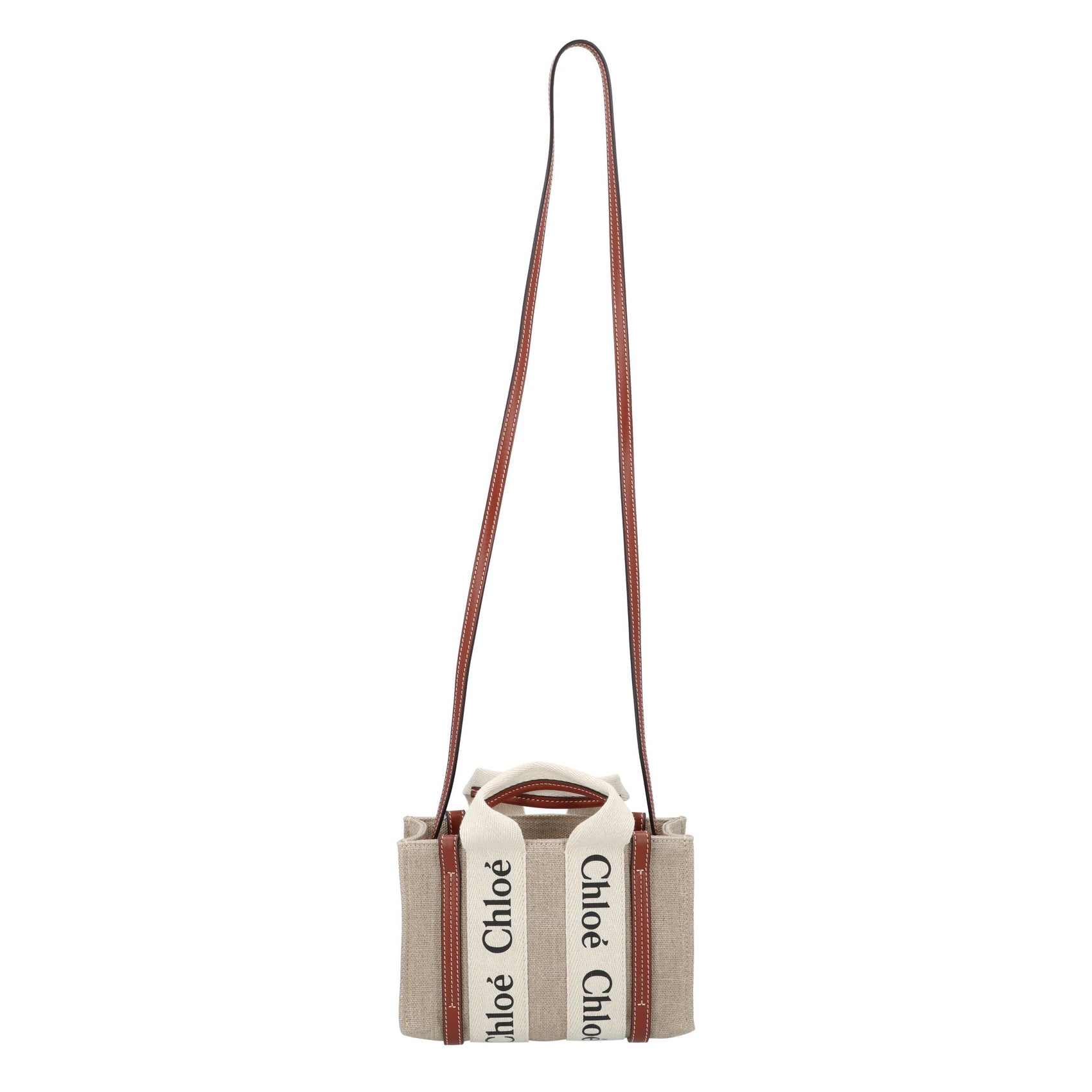 Chloé Chloé Woody Mini Tote Brown