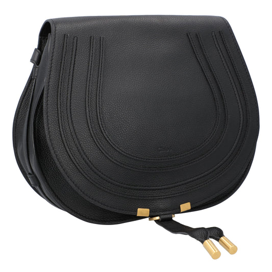 Chloé Chloé Marcie Medium Saddle Bag Black