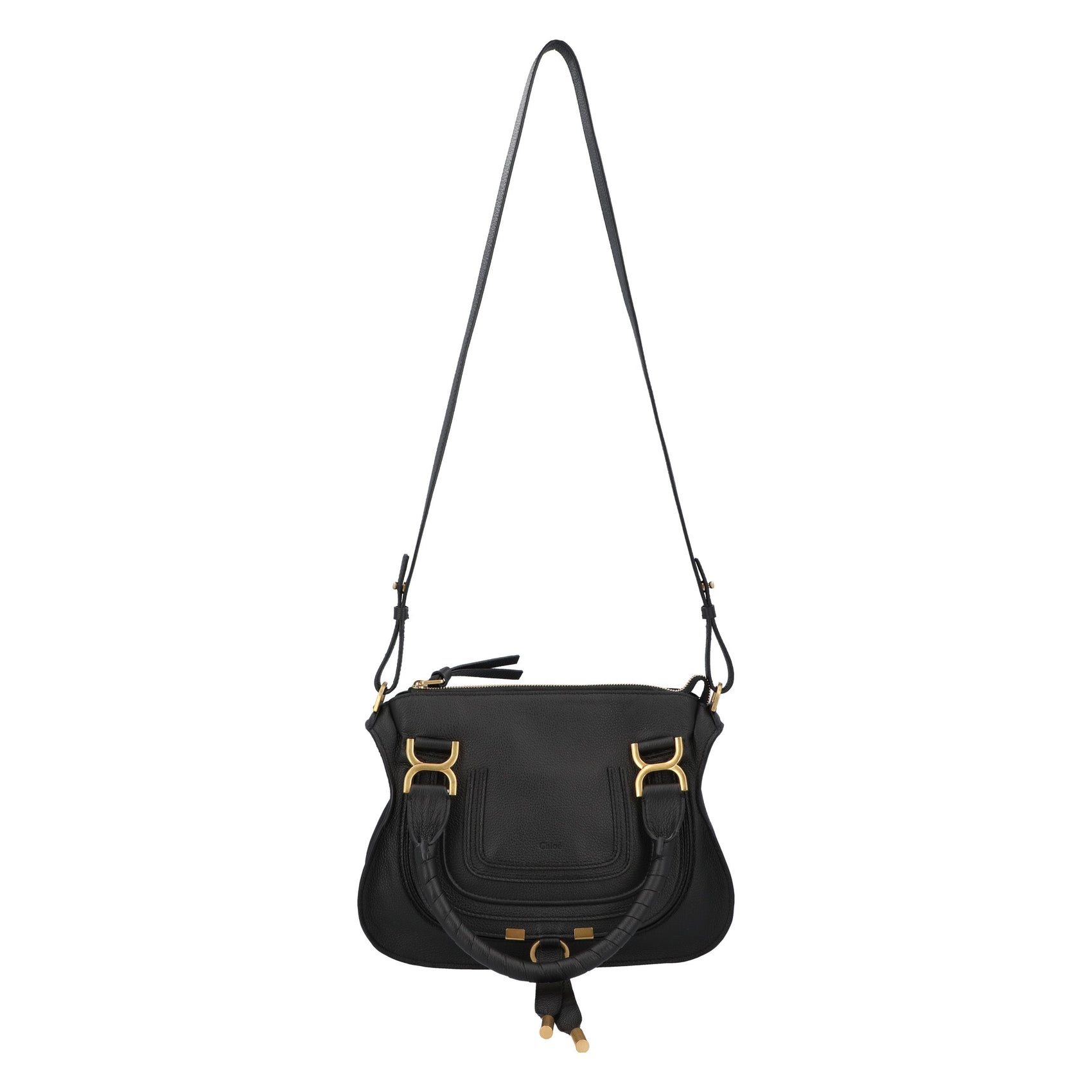 Chloé Chloé Marcie Small Double Carry Bag Black