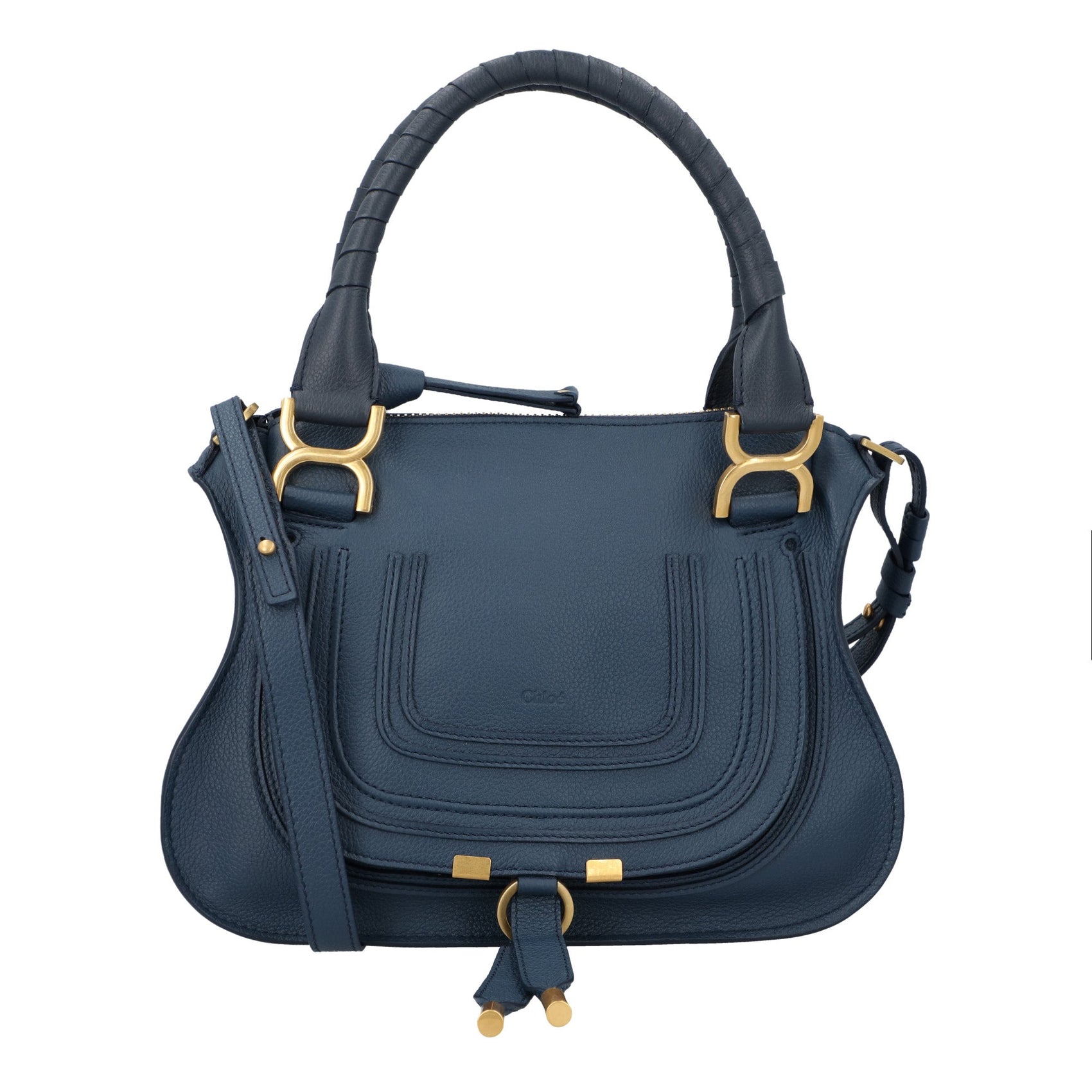 Chloé Chloé Marcie Small Double Carry Bag Blue