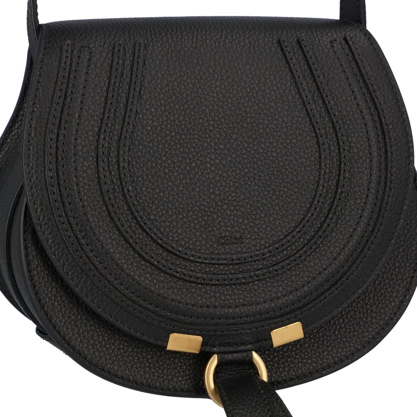 Chloé Chloé Marcie Small Saddle Bag Black