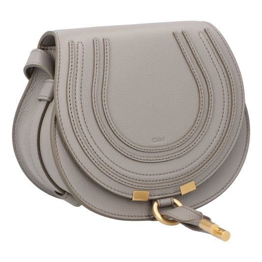 Chloé Chloé Marcie Small Saddle Bag Grey