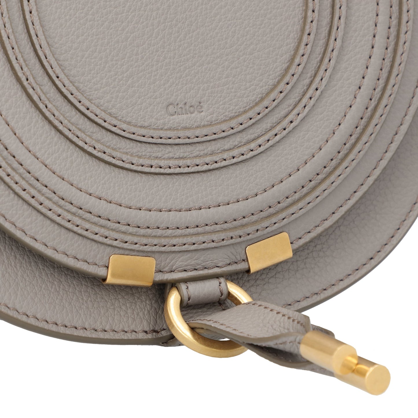 Chloé Chloé Marcie Small Saddle Bag Grey