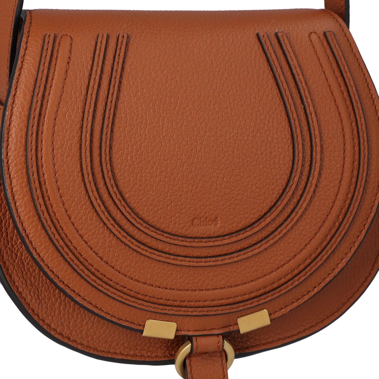 Chloé Chloé Marcie Small Saddle Bag Brown