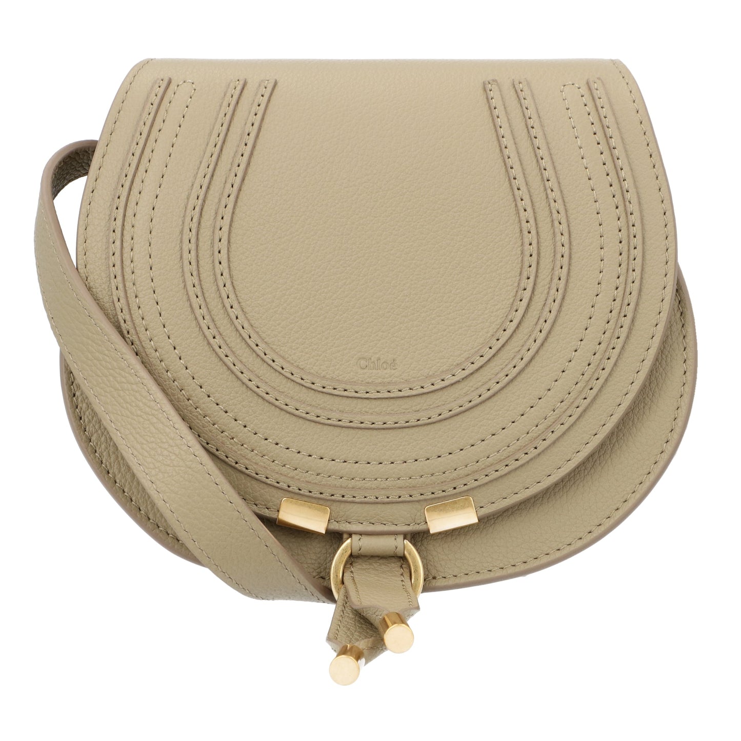 Chloé Chloé Marcie Small Saddle Bag Beige