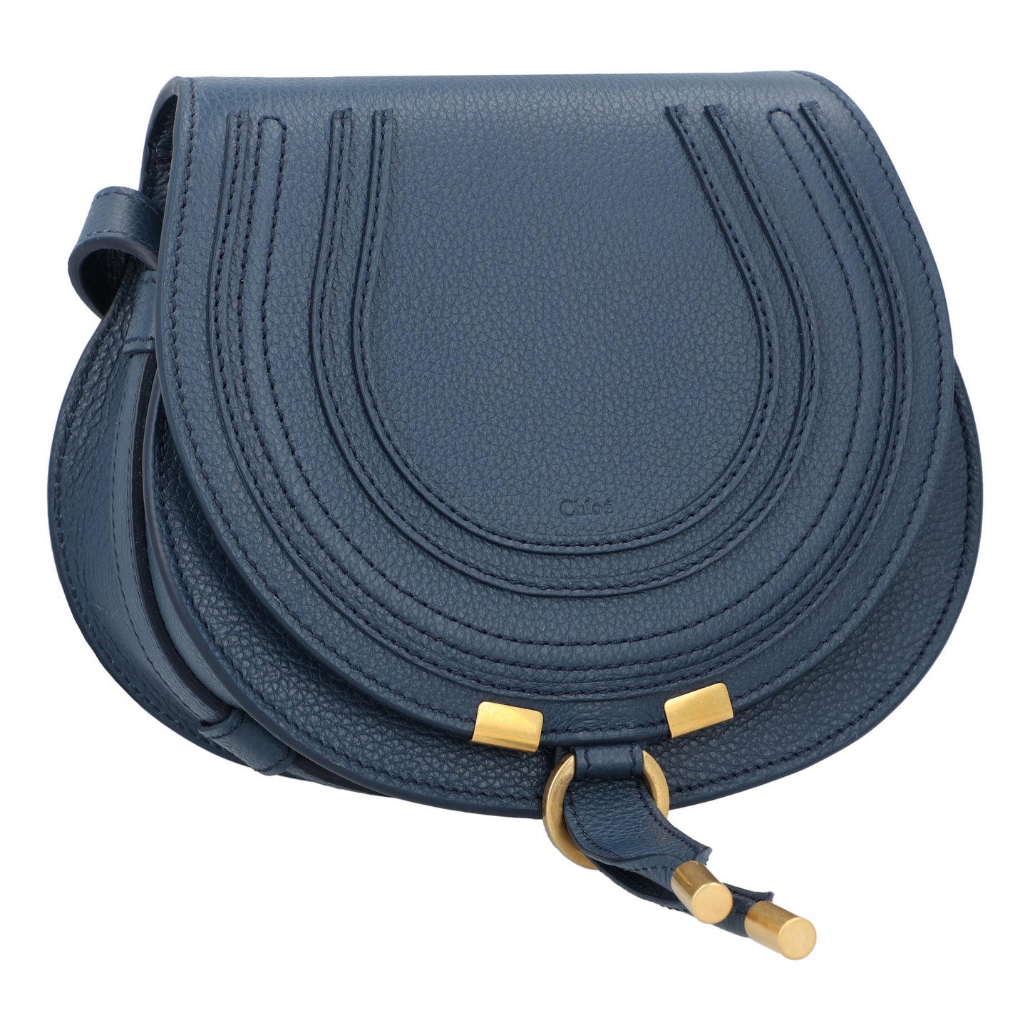 Chloé Chloé Small Marcie Saddle Bag Blue